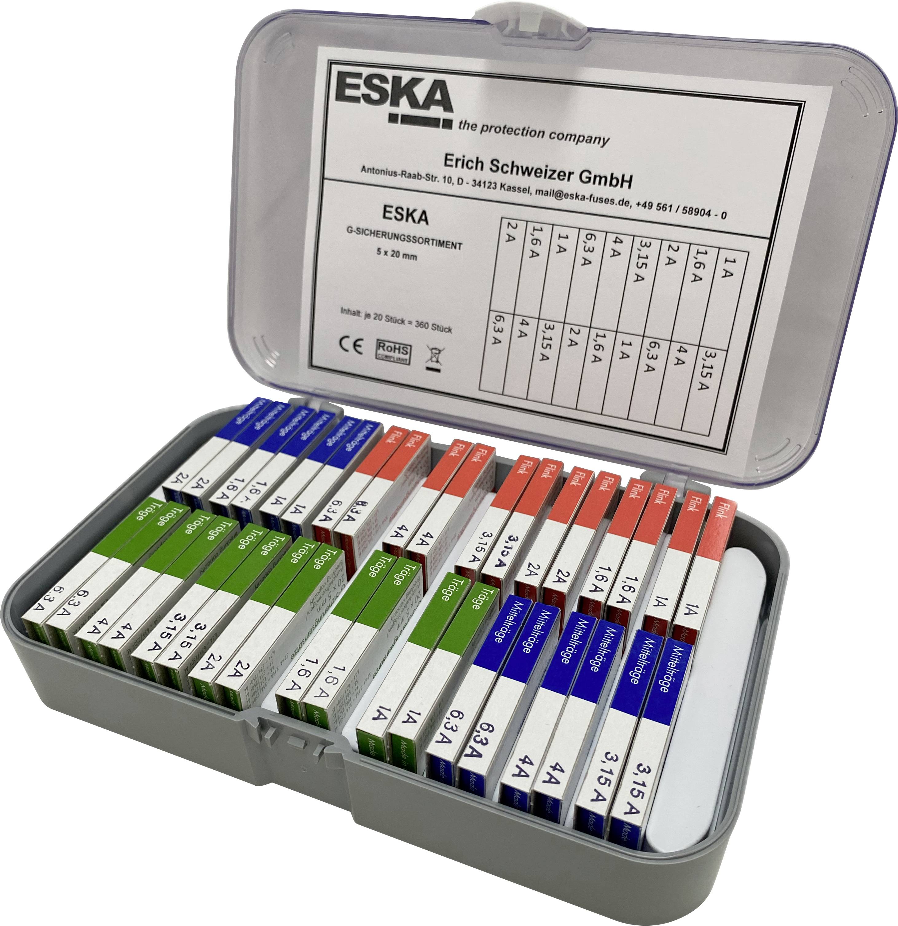 ESKA E3523.800 Sicherungs-Sortiment Inhalt 360St.