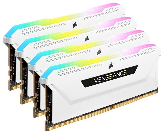 Corsair CMH32GX4M4D3600C18W PC-Arbeitsspeicher Modul DDR4 32GB 4 x 8GB 3600MHz 288pin DIMM CL18 CMH32GX4M4D3600C18W