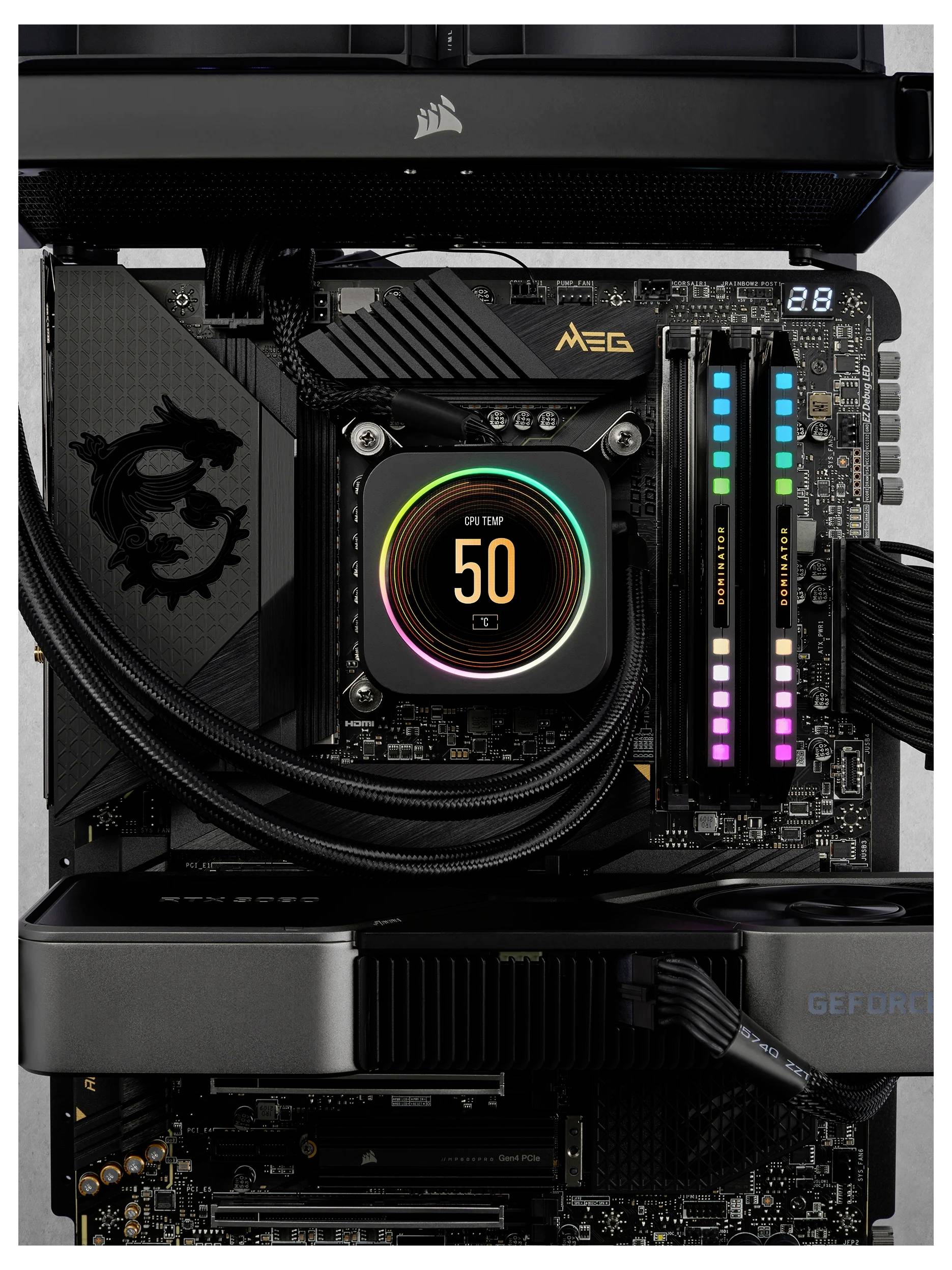 Corsair CMT64GX5M2B6800C40 PC-Arbeitsspeicher Modul DDR5 64GB 2 x 32GB 6800MHz 288pin DIMM CL40 CMT64GX5M2B6800C40