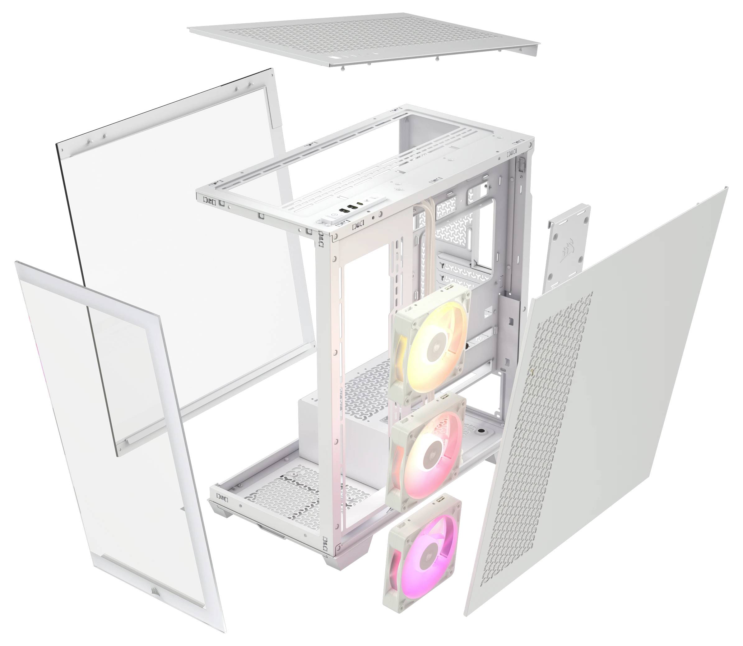 Corsair iCUE 3500X Midi-Tower PC-Gehäuse Weiß