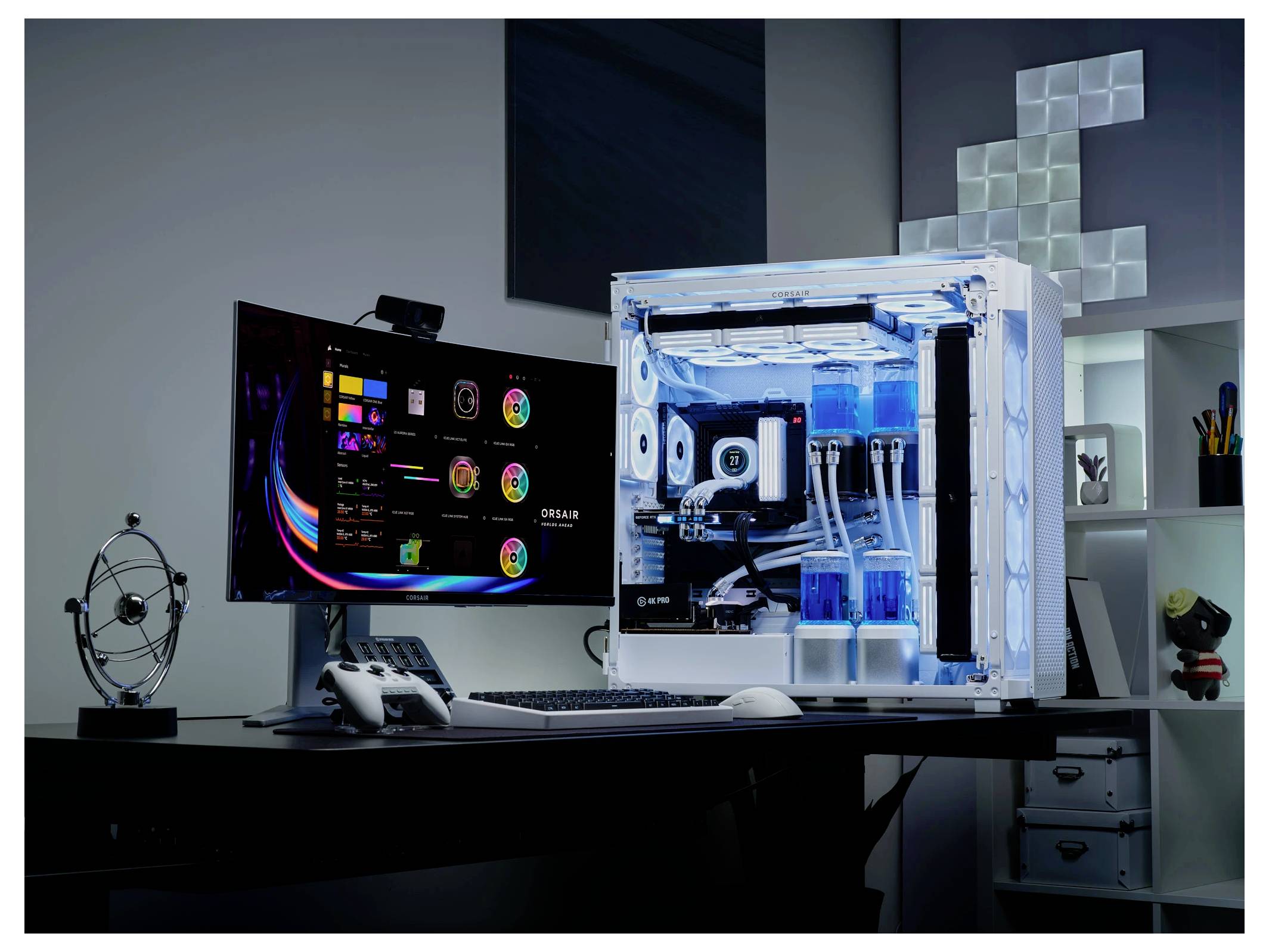 Corsair 9000D iCUE LINK Full Tower PC-Gehäuse Weiß