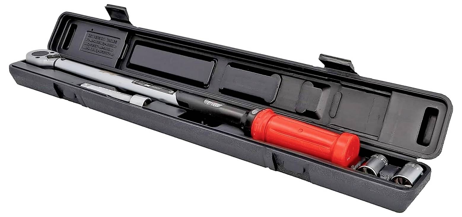 Formula 1 TW210 10799 Drehmomentschlüssel mit Knarre, mit Einsteckwerkzeugen 1/2" (12.5 mm) 40 - 210 Nm