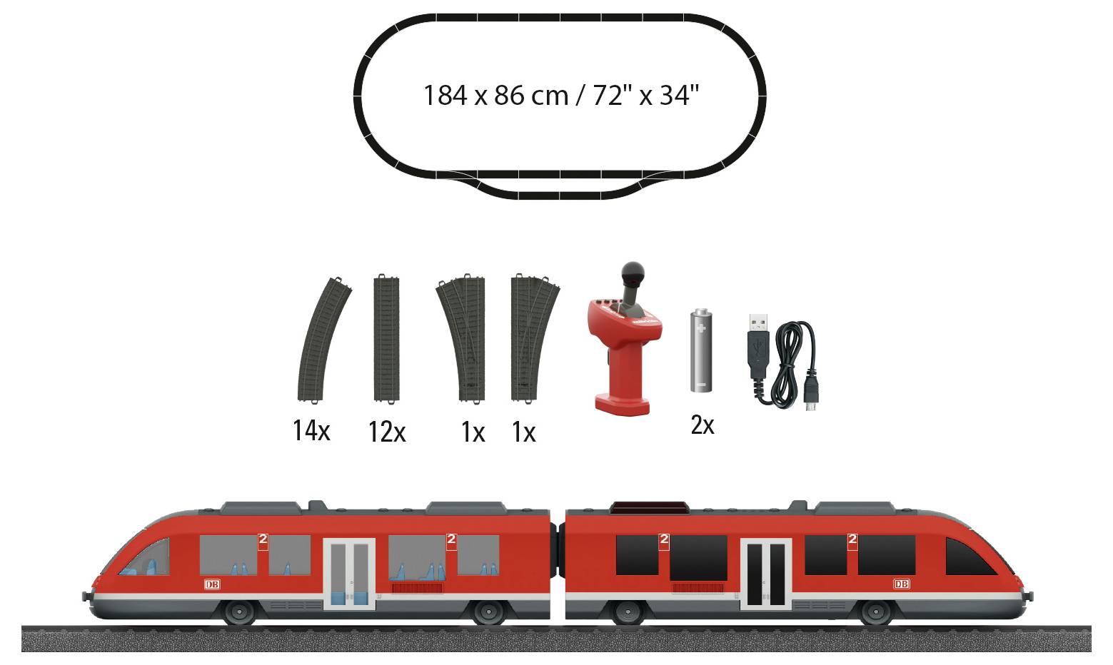 Märklin World 29113 H0 Startp.Nahverkehrszug LINT