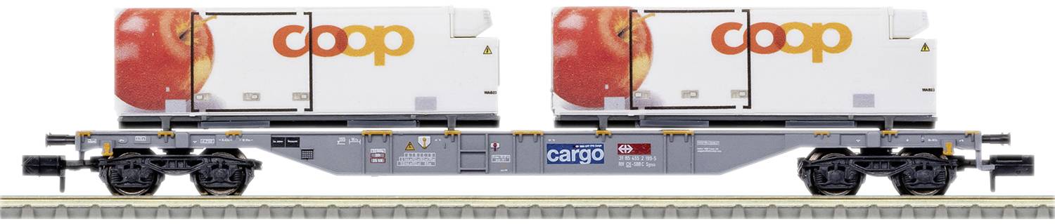 MiniTrix 15495 N Containertragwagen "coop®" der SBB