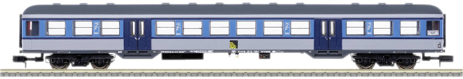 MiniTrix 18554 N Personenwagen Bnrz 451 der SVG Personenwagen Bnrz 451