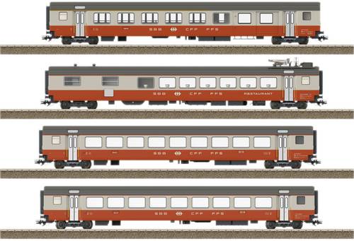 TRIX H0 23690 H0 4er-Set Personenwagen Swiss Express der SBB