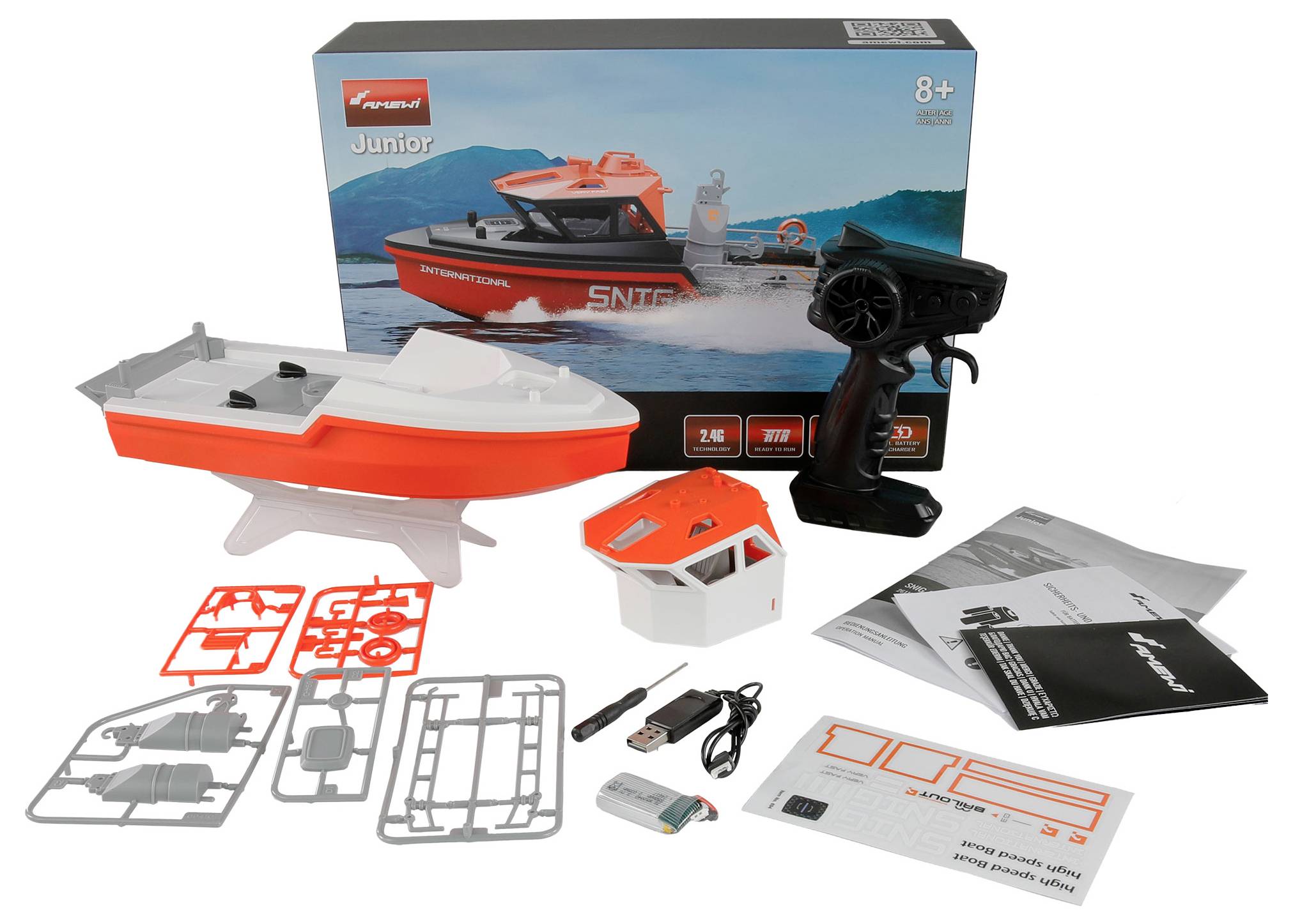 Amewi RC Einsteiger Motorboot RtR 320 mm