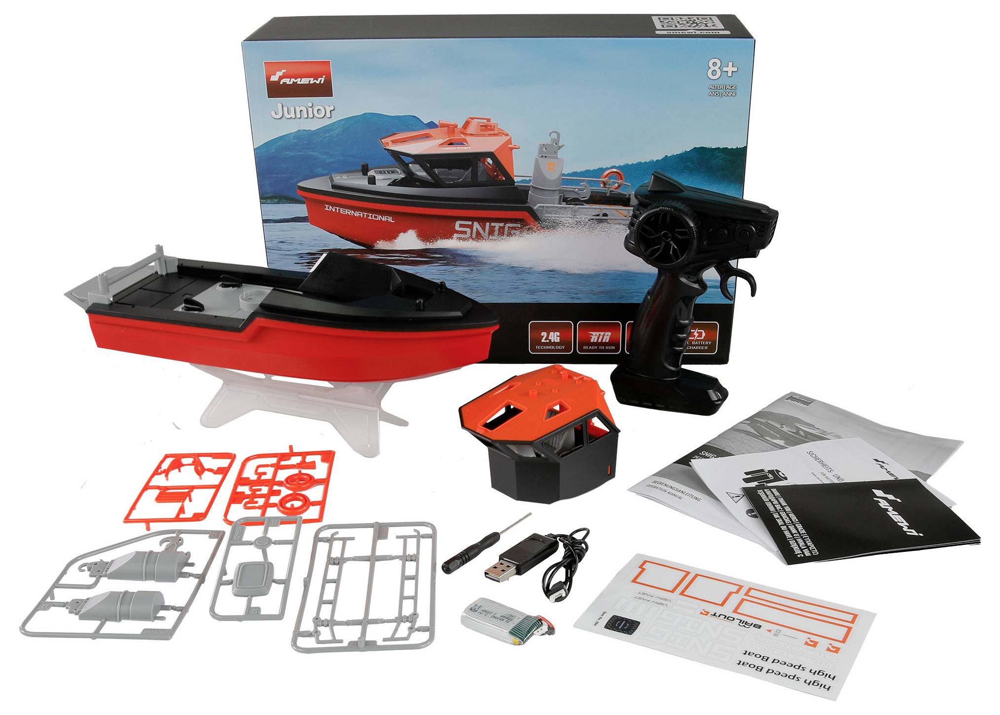 Amewi RC Einsteiger Motorboot RtR 320mm