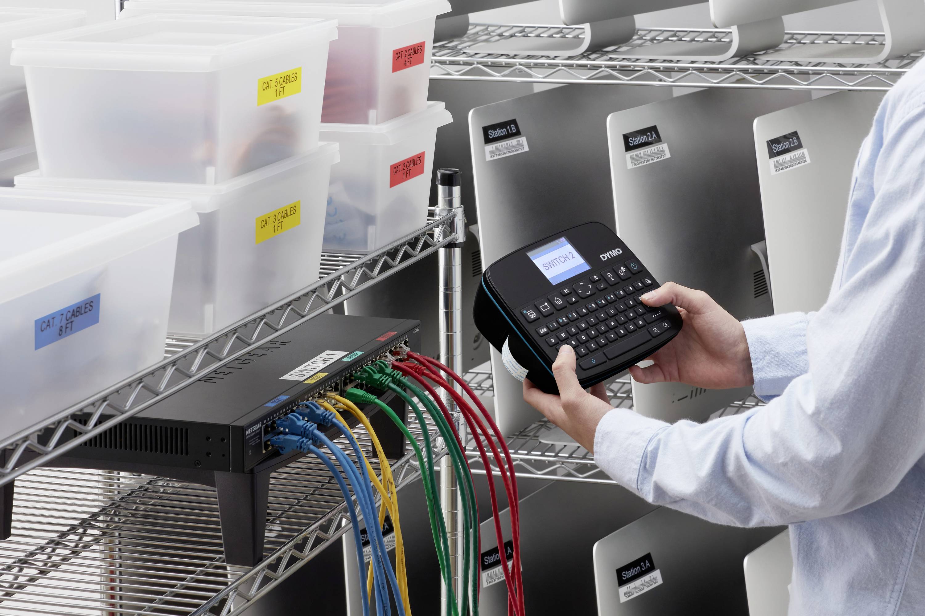 DYMO LabelManager Etikettendrucker Geeignet für Schriftband: D1 6 mm, 9 mm, 12 mm, 19 mm, 24mm