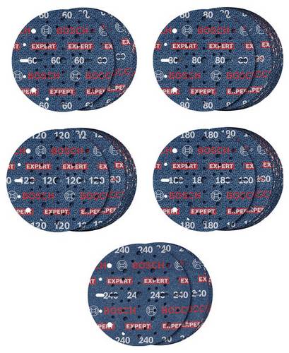 Bosch Accessories 2608902470 Schleifscheiben-Set Durchmesser 150 mm Körnung (num)=60, 80, 120, 180