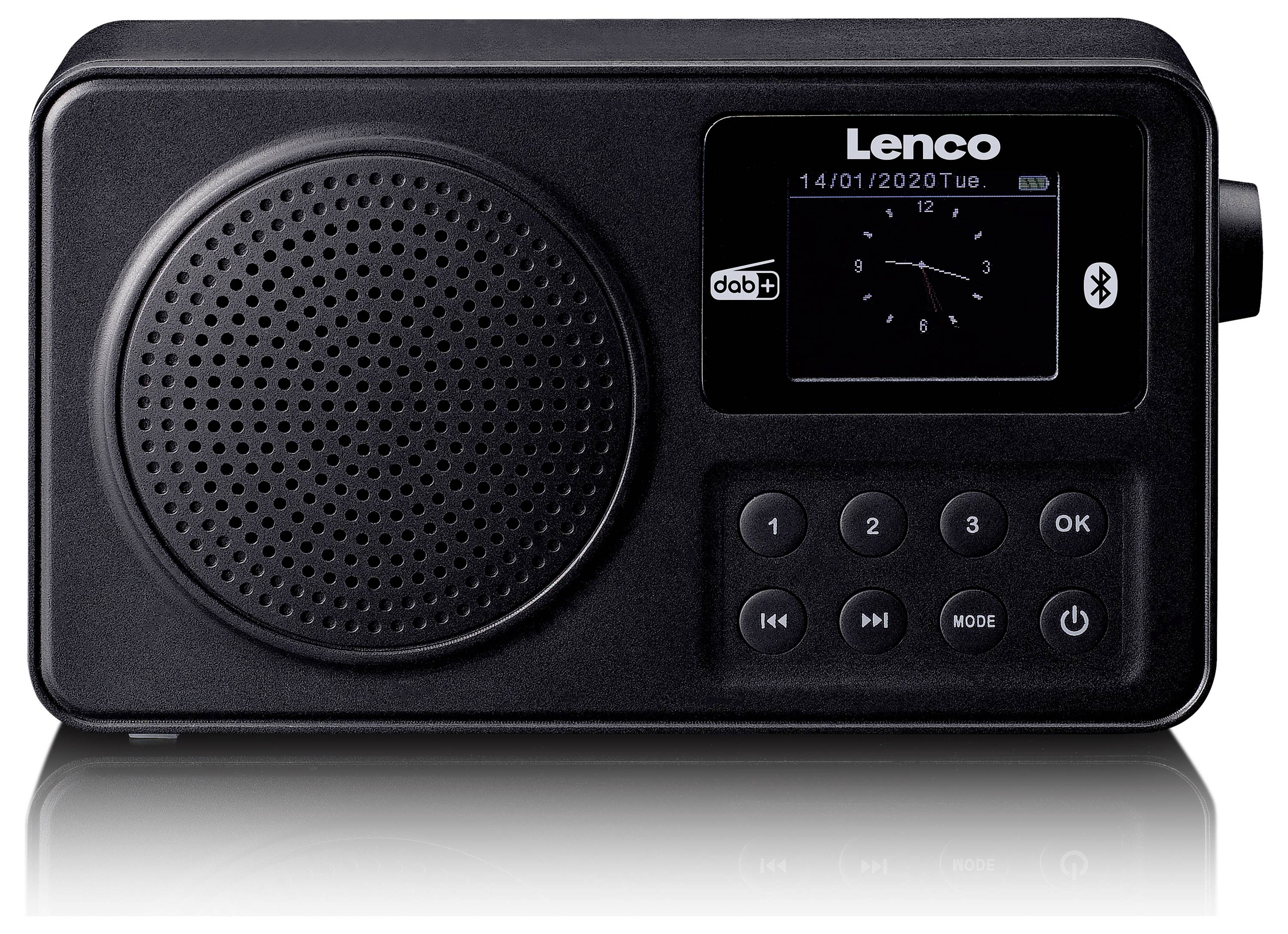 Lenco PDR-033BK Kofferradio DAB+, FM Schwarz