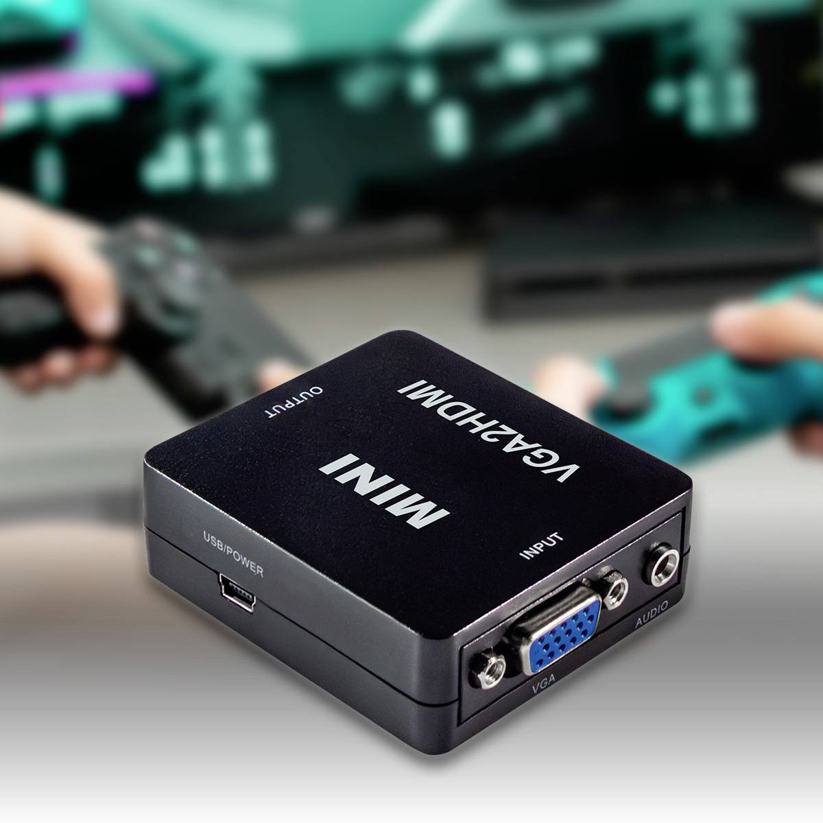 Maxtrack CS40L VGA / HDMI Adapter [1x VGA-Buchse, Klinkenbuchse 3.5 mm - 1x HDMI-Buchse] Schwarz