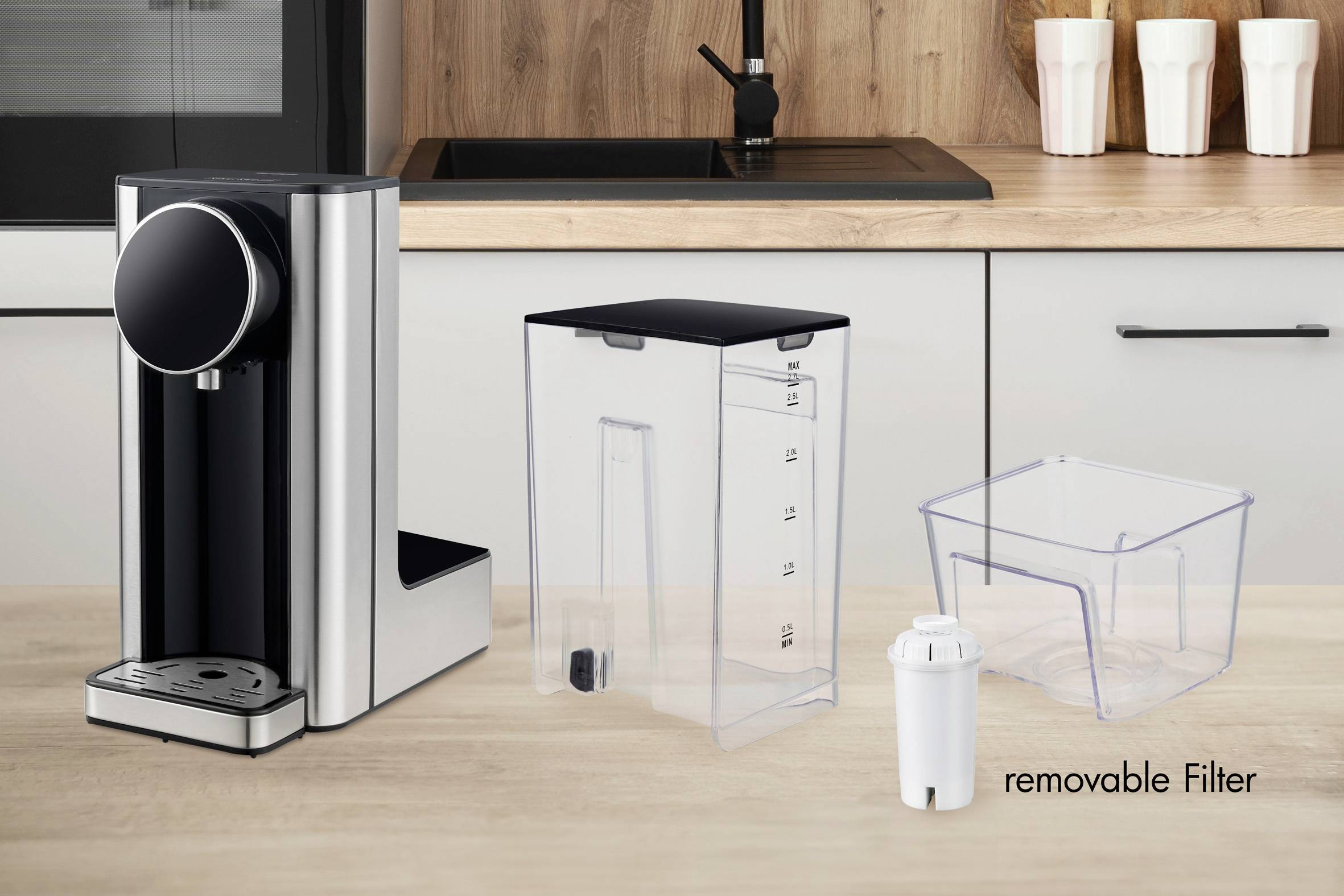 Trisa Silver Stream Heißwasserspender Edelstahl