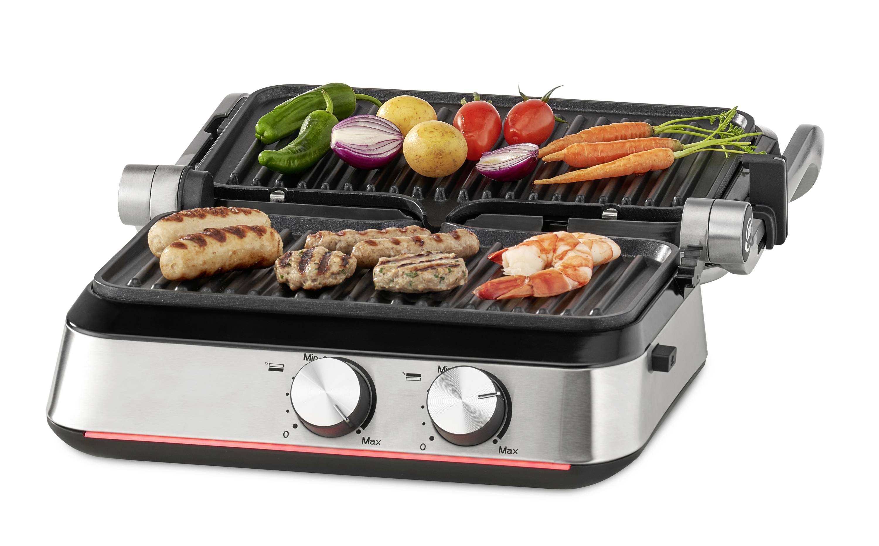 Trisa Prime Panini Elektro Kontaktgrill Edelstahl