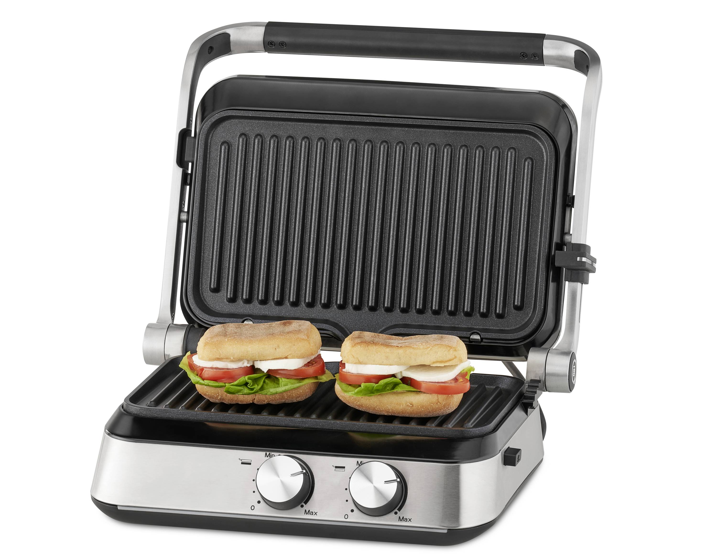 Trisa Prime Panini Elektro Kontaktgrill Edelstahl