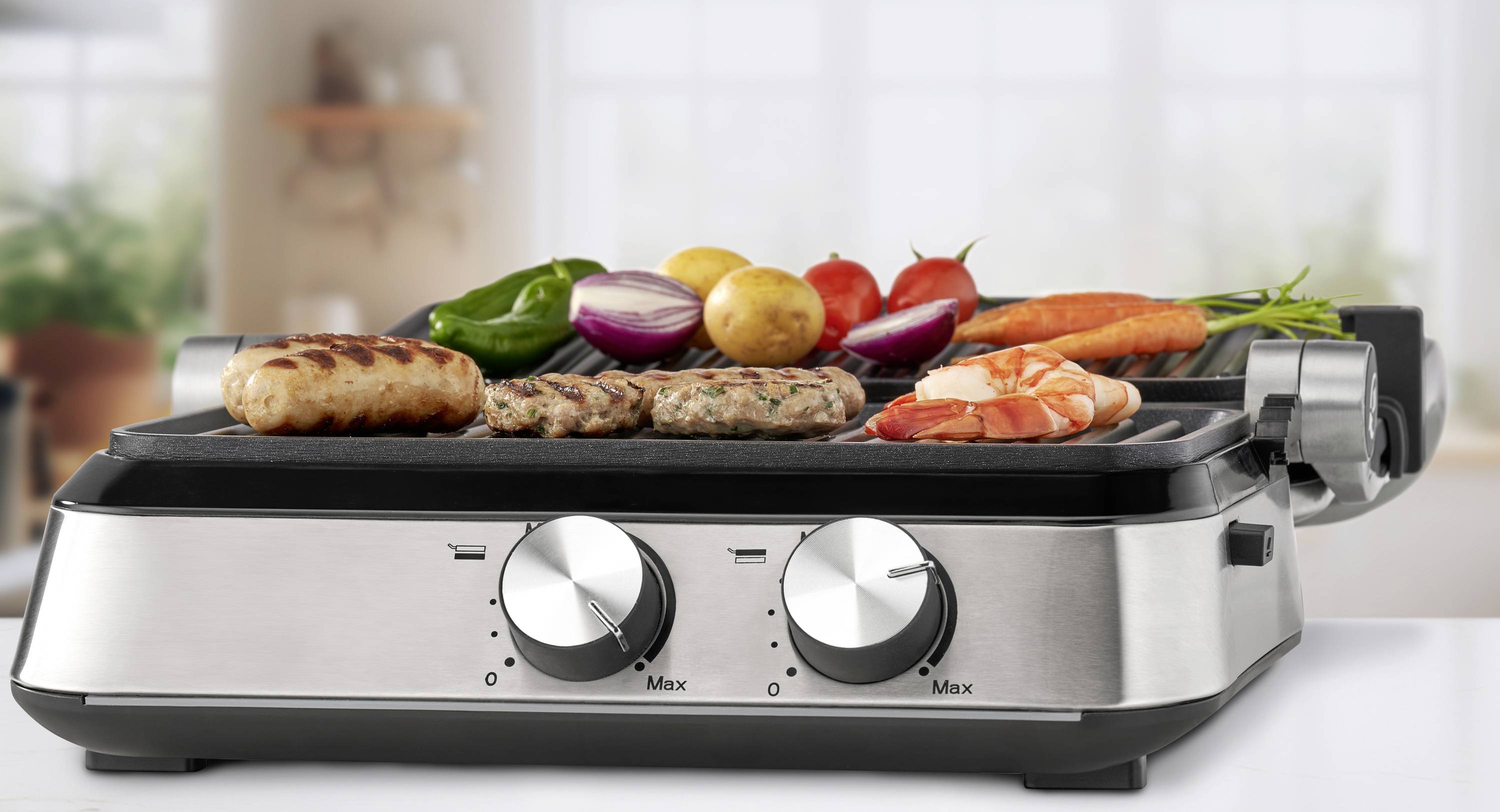 Trisa Prime Panini Elektro Kontaktgrill Edelstahl