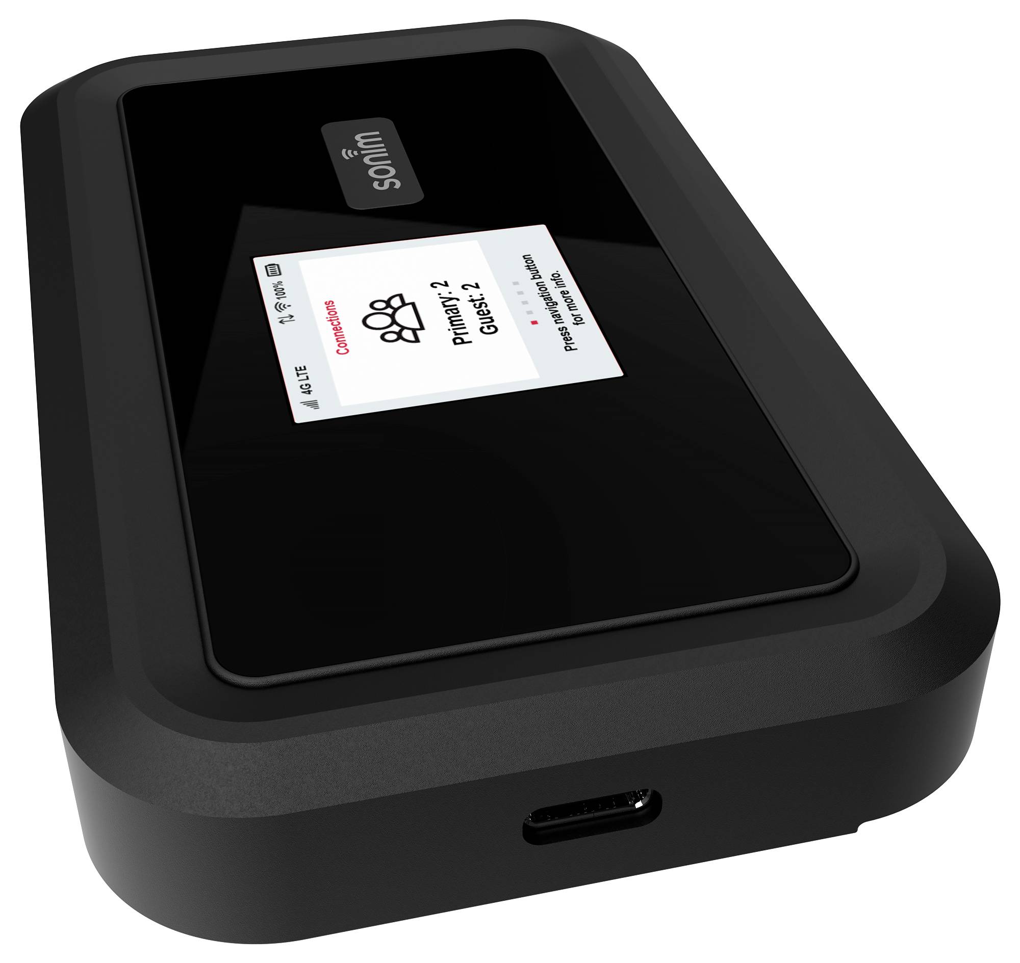 Sonim H100 Mobiler 4G-WLAN-Hotspot bis 32 Geräte Schwarz