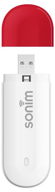 Sonim W100 LTE-Surfstick WLAN Hotspot bis zu 16 Geräte und 4G Surfstick 150MBit/s MIMO Weiß, Rot