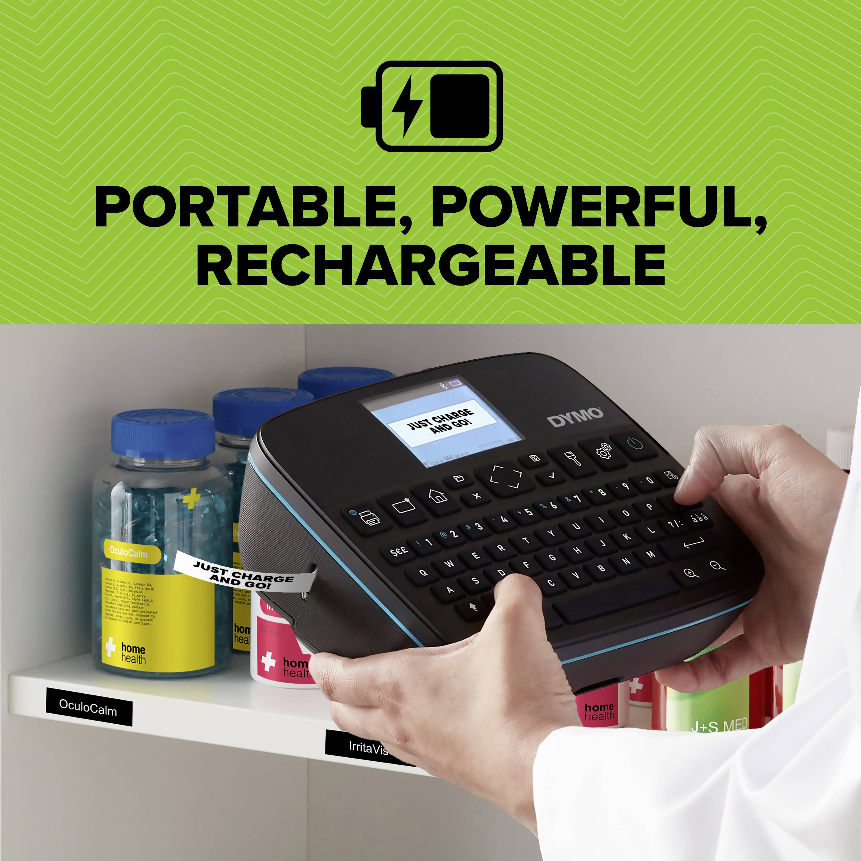 DYMO LabelManager Etikettendrucker Geeignet für Schriftband: D1 6 mm, 9 mm, 12 mm, 19 mm, 24 mm