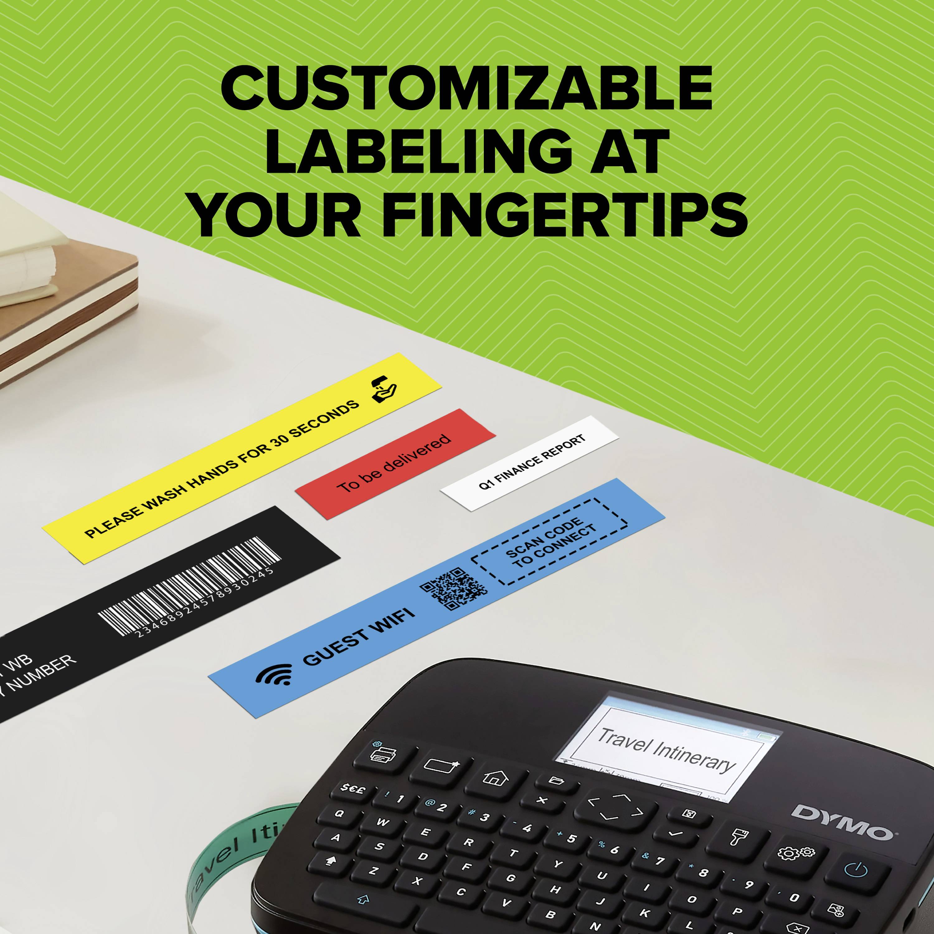 DYMO LabelManager Etikettendrucker Geeignet für Schriftband: D1 6 mm, 9 mm, 12 mm, 19 mm, 24mm