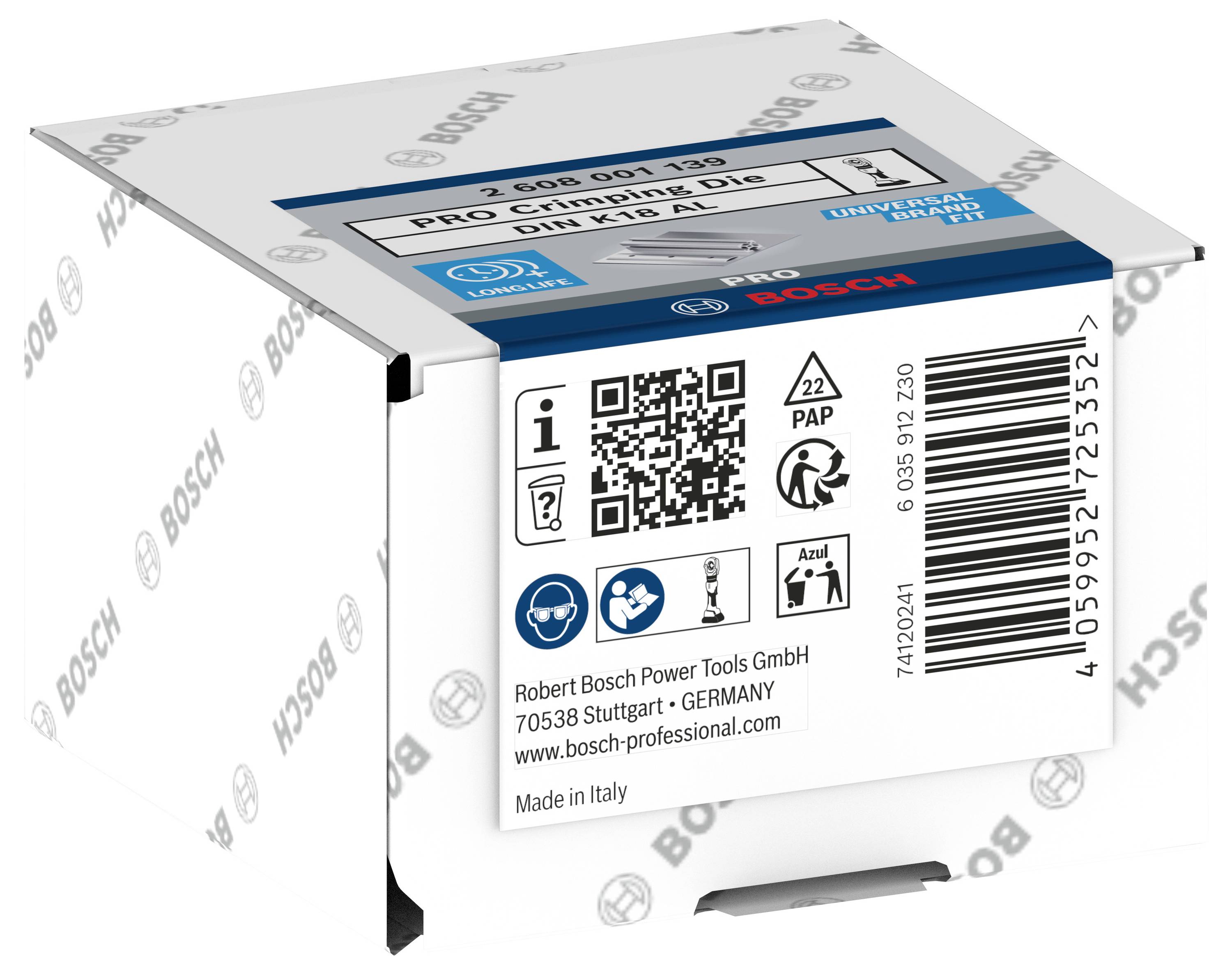 Bosch Accessories 2608001139 2608001139 Crimpeinsatz Rohrkabelschuhe, Rohrverbinder 70 bis 70mm²