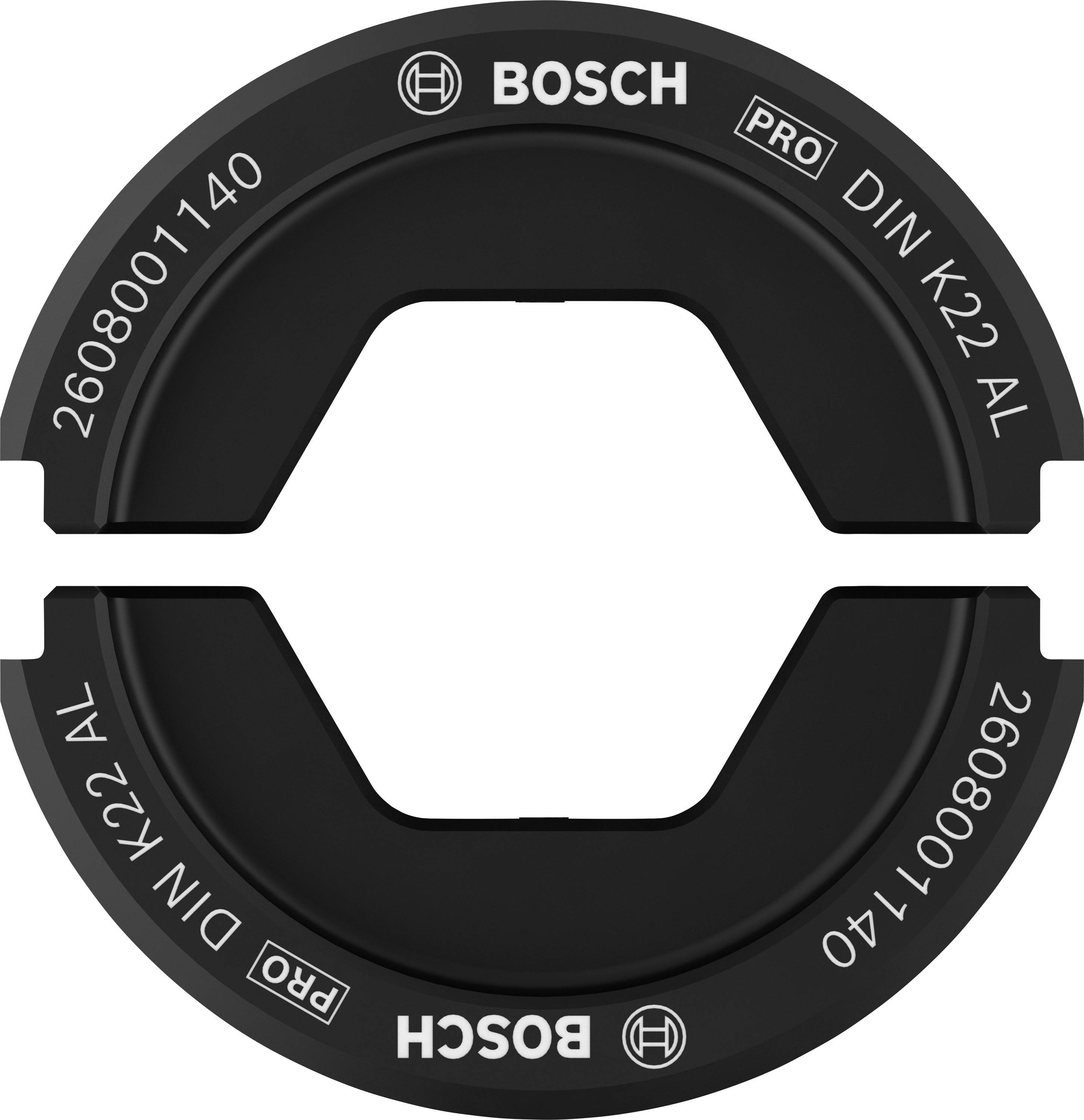 Bosch Accessories 2608001140 2608001140 Crimpeinsatz Rohrkabelschuhe, Rohrverbinder 95 bis 95 mm²