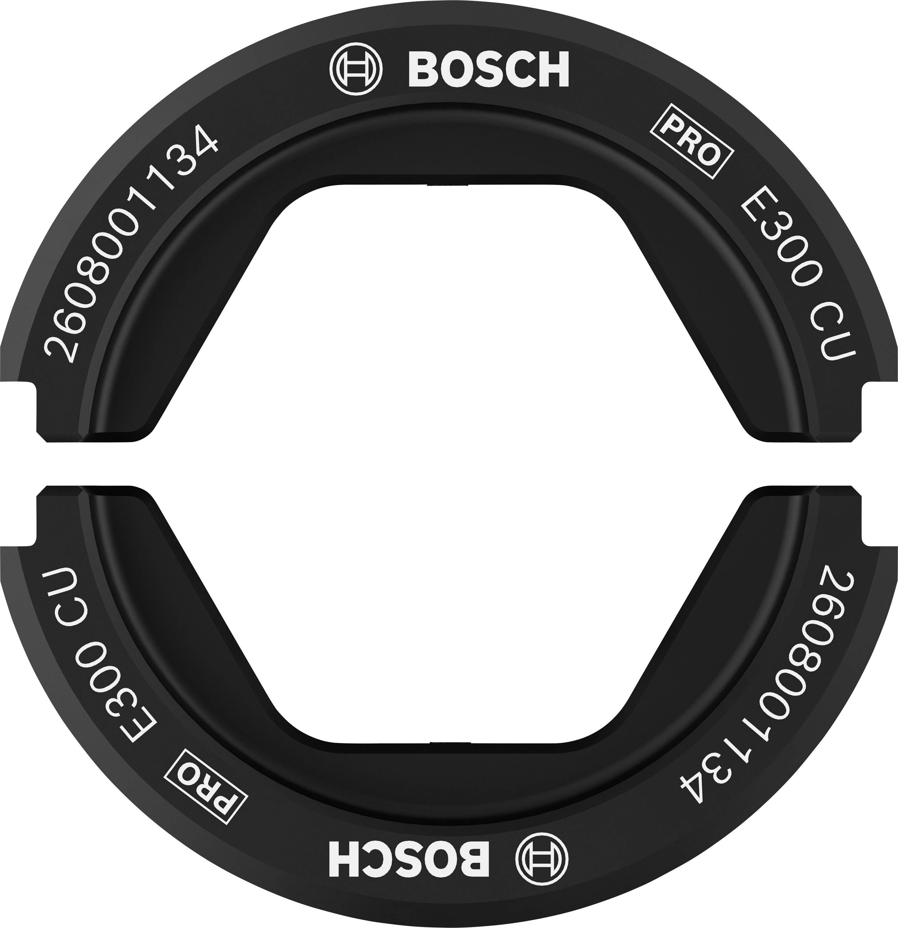 Bosch Accessories 2608001134 2608001134 Crimpeinsatz Rohrkabelschuhe, Rohrverbinder 300 bis 300 mm²