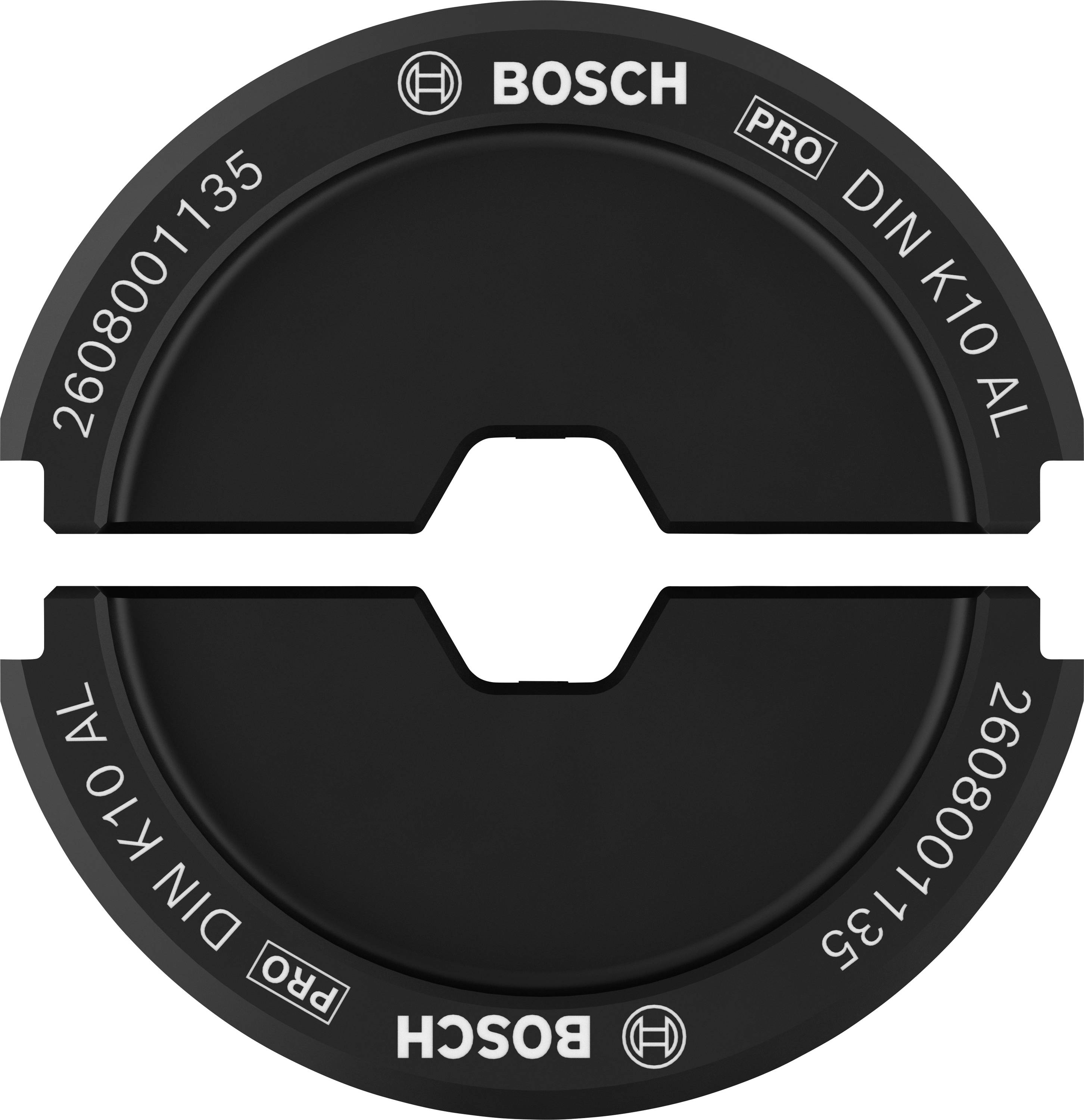 Bosch Accessories 2608001135 2608001135 Crimpeinsatz Rohrkabelschuhe, Rohrverbinder 16 bis 16 mm²