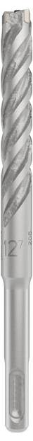 Metallbohrer mit spiralförmiger Rille und zylindrischem Schaft, geeignet für präzises Bohren in feste Materialien.