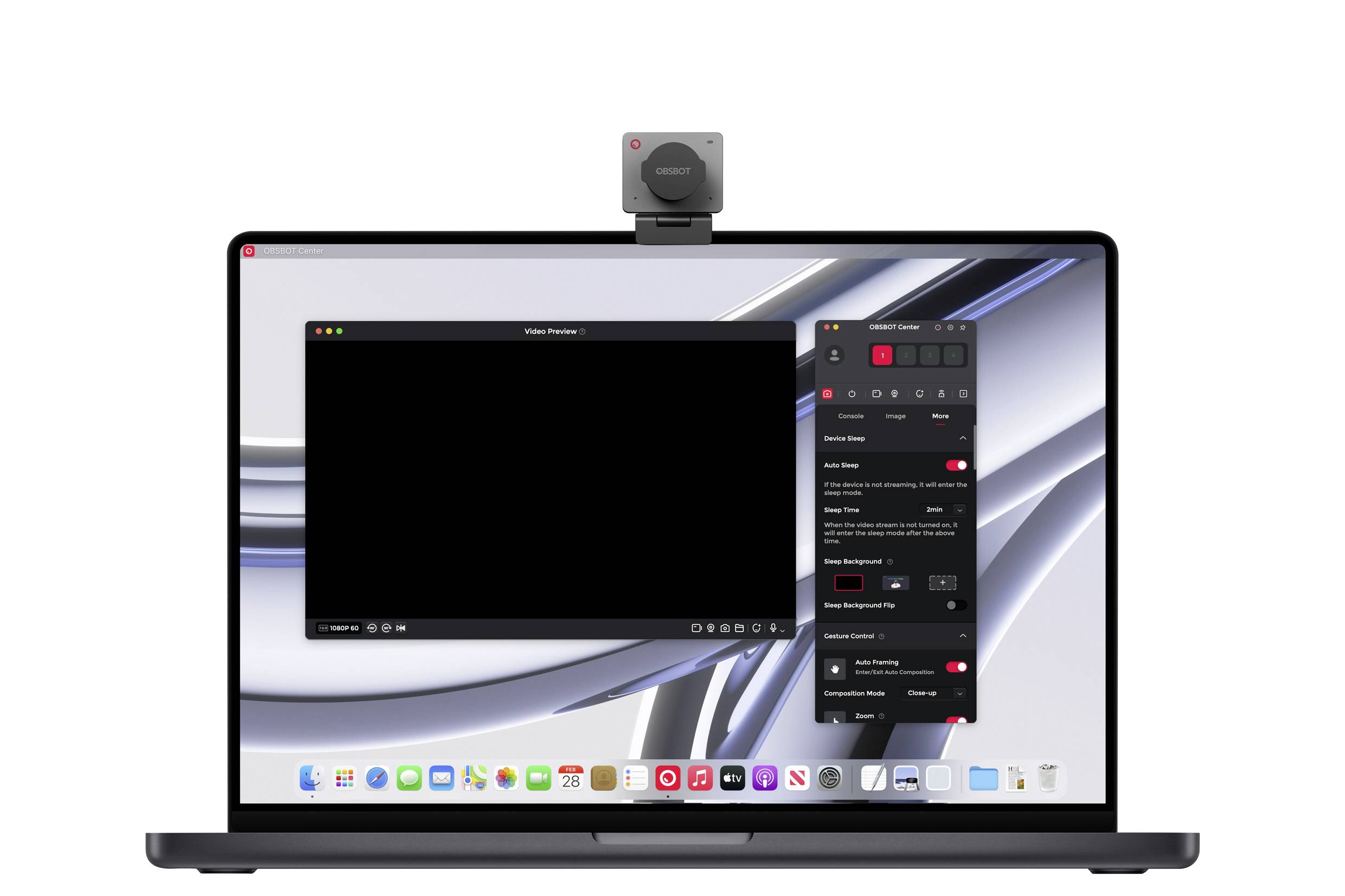 Obsbot Meet SE Full HD-Webcam 1920 x 1080 Pixel Mikrofon