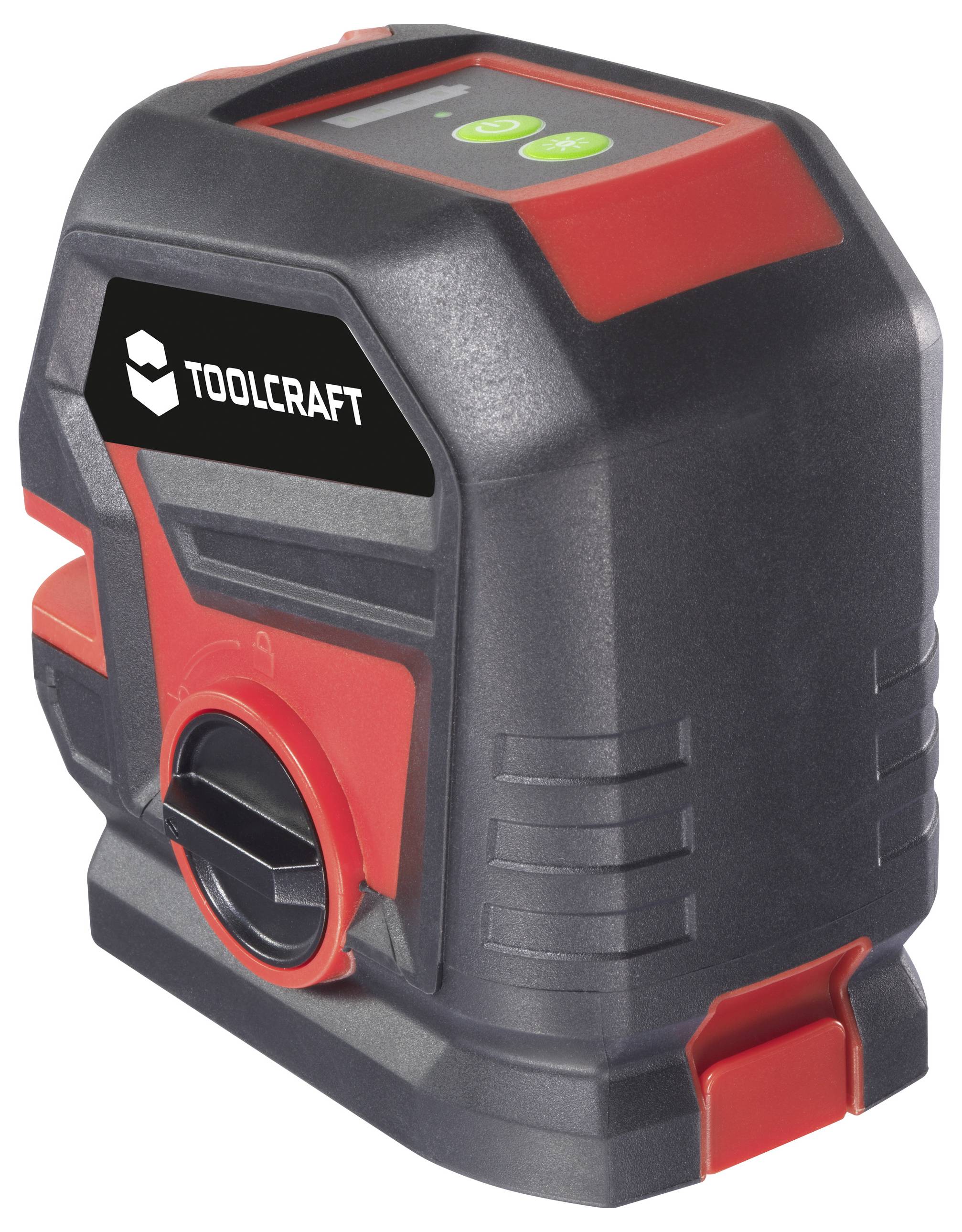 TOOLCRAFT Kreuzlinienlaser grüner Laser, selbstnivellierend Reichweite (max.): 30m