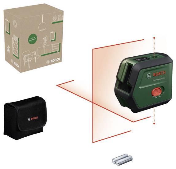 Bosch Home and Garden UniversalLevel 2 Kreuzlinienlaser Reichweite (max.): 12m