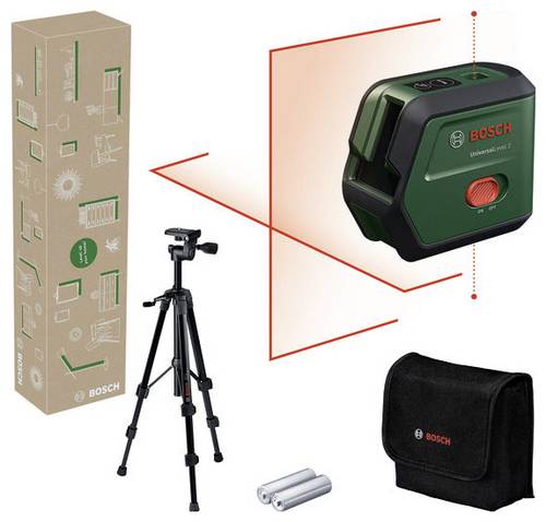 Bosch Home and Garden UniversalLevel 2 Set Kreuzlinienlaser Reichweite (max.): 12 m