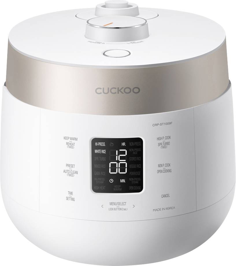 Cuckoo CRP-ST1009F Reiskocher Grau Antihaftbeschichtung, LCD-Display