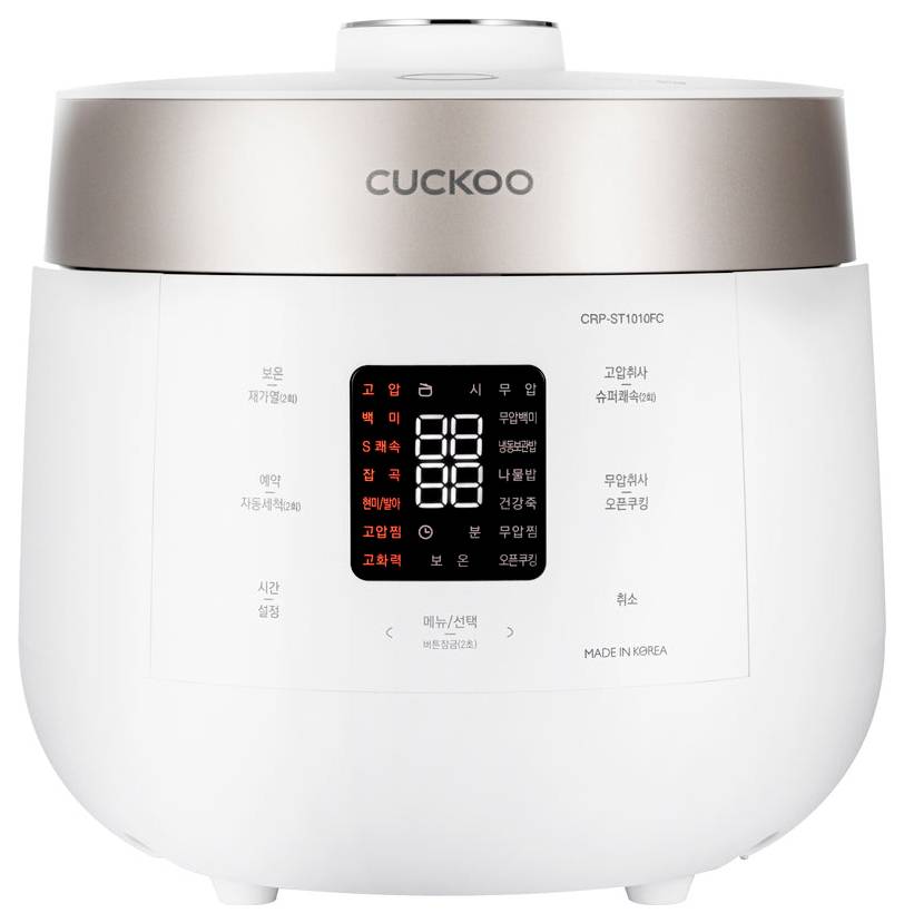 Cuckoo CRP-ST1009F Reiskocher Grau Antihaftbeschichtung, LCD-Display