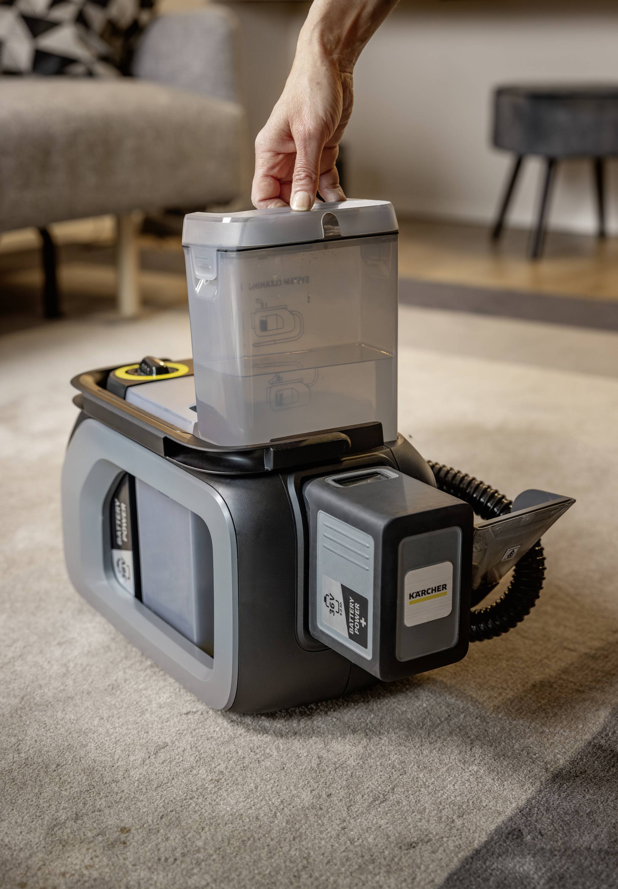 Kärcher Professional Puzzi 2/1 Bp 1.101-750.0 Nass-/Trockensauger 350W ohne Akku, ohne Ladegerät