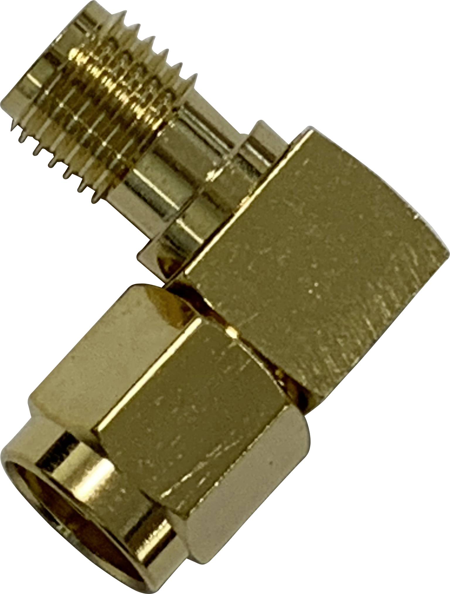 Wittenberg Antennen Adapter SMA WINKELSTÜCK SMA Stecker auf SMA Buchse vergoldet 50 OHm 103513 SMA-