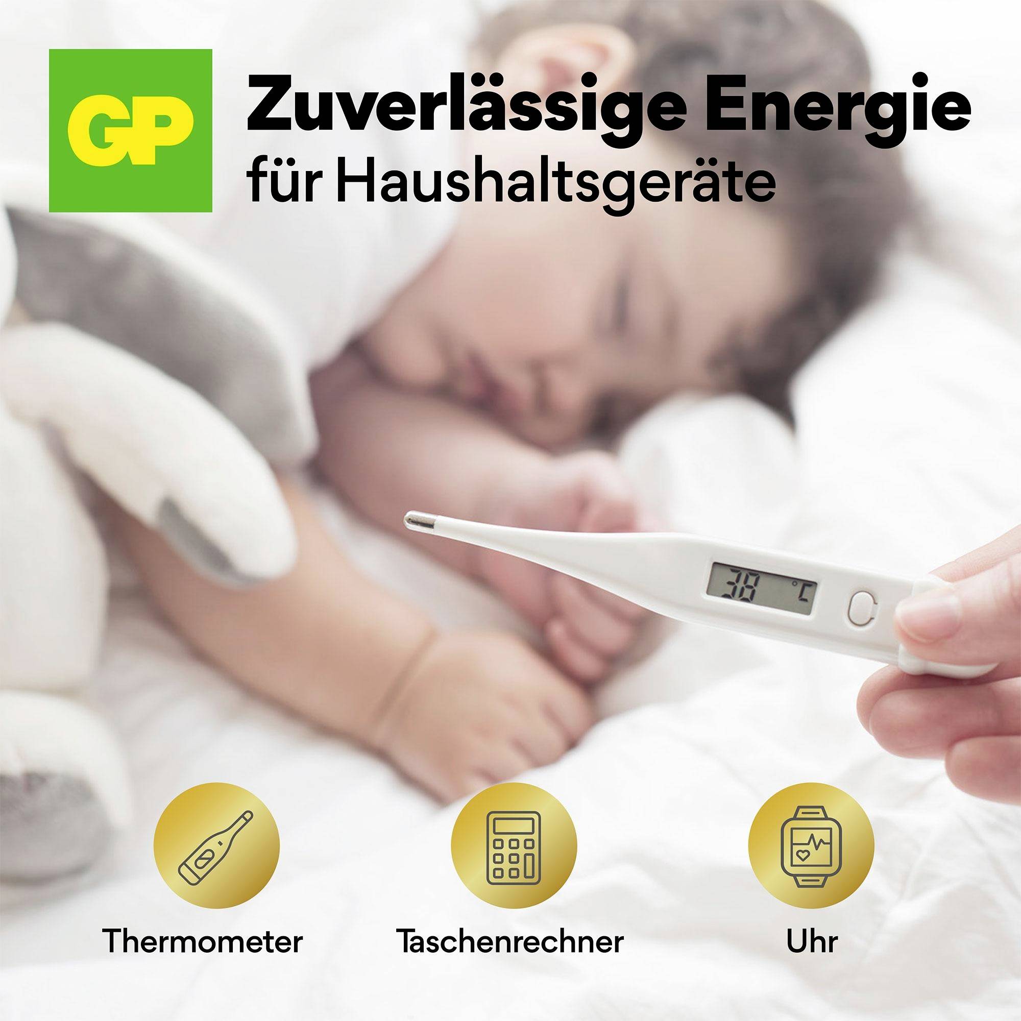 GP Knopfzelle LR 44 1.5 V 4 St. 110 mAh Lithium Ultra