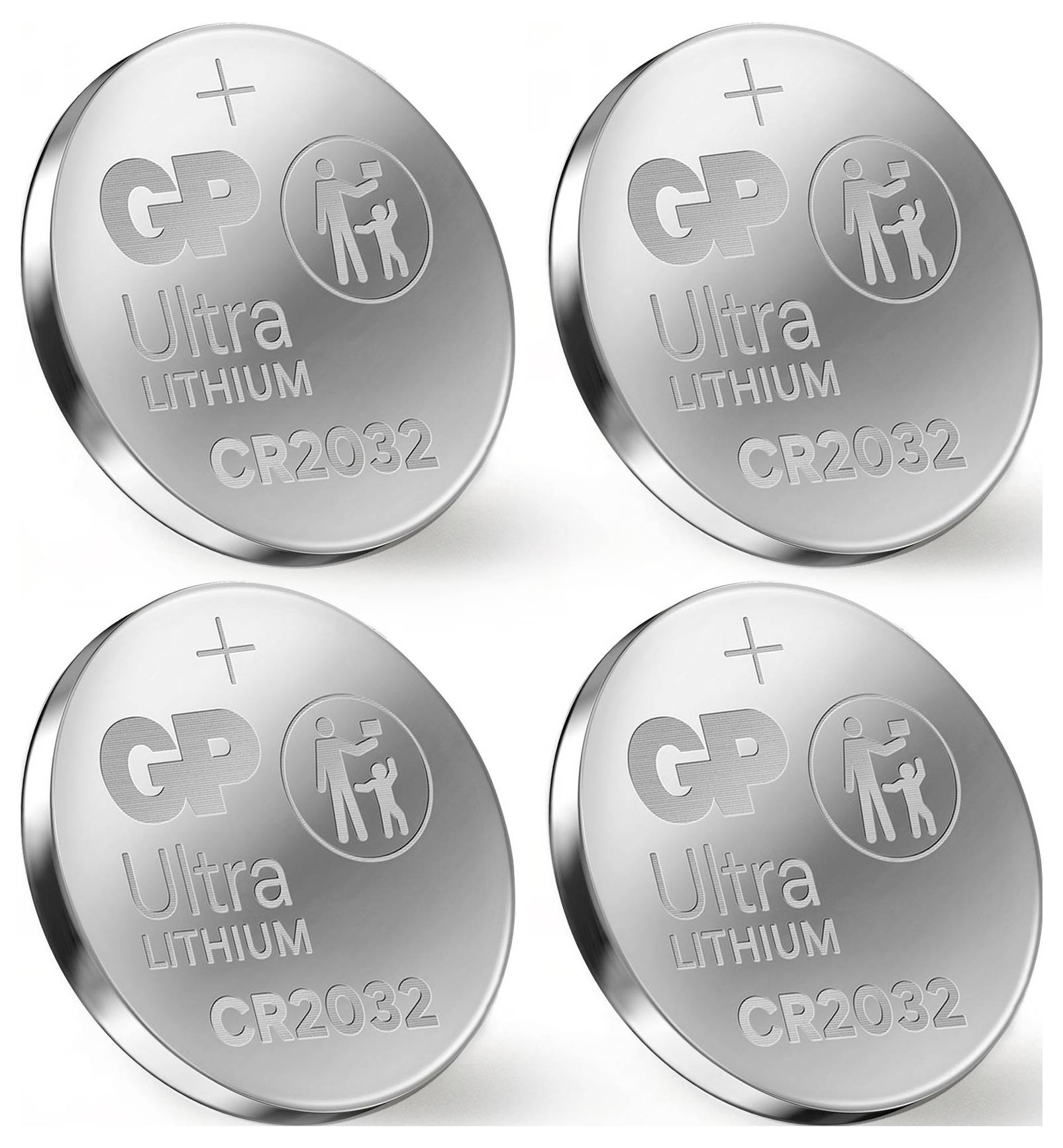 GP Knopfzelle CR 2032 3 V 4 St. 220 mAh Lithium Ultra