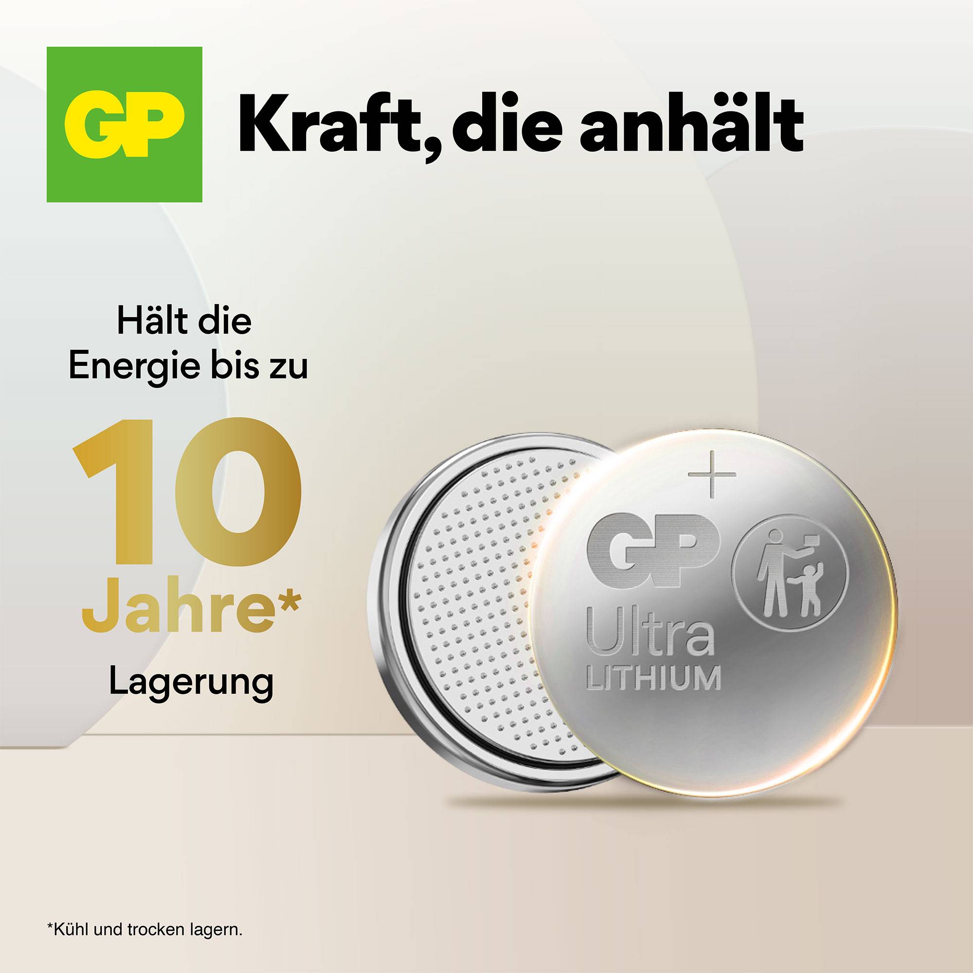 GP Knopfzelle CR 2032 3V 8 St. 220 mAh Lithium