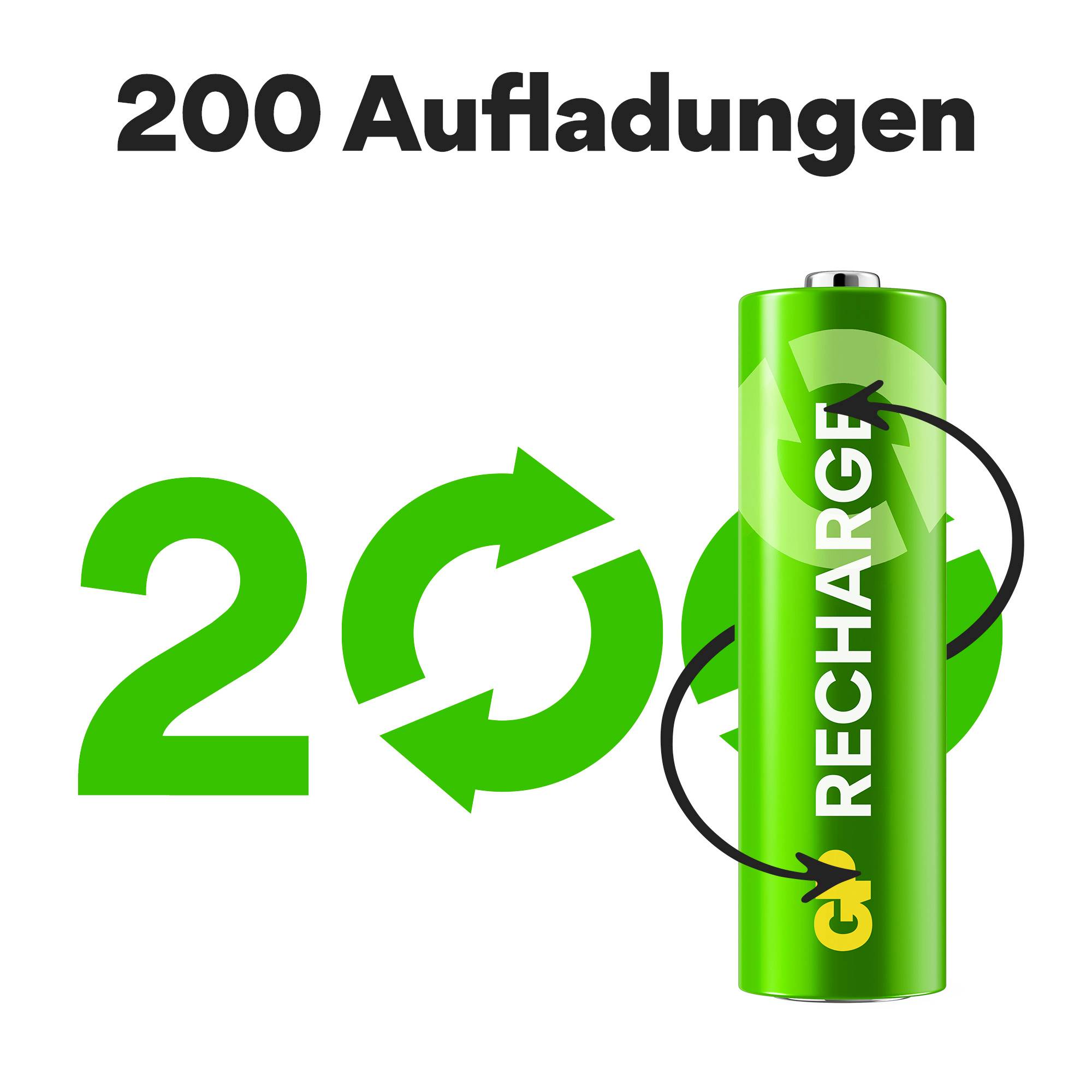 GP Recharge Mignon (AA)-Akku NiMH 2100 mAh 1.2 V 4 St.