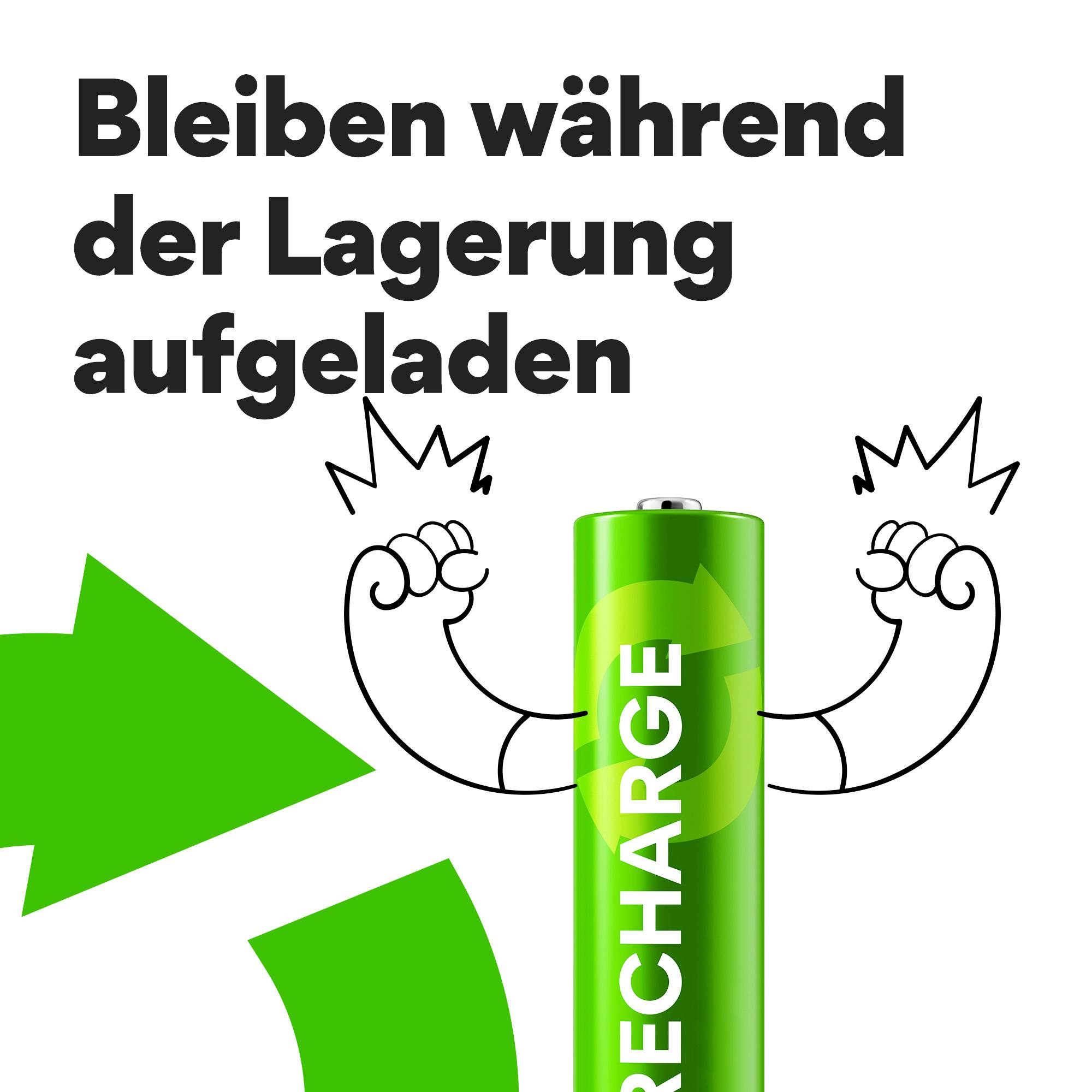 GP Recharge Micro (AAA)-Akku NiMH 800 mAh 1.2V 4St.