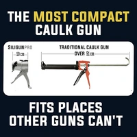 Siligun Kompakte Kartuschenpistole Aluminium (PRO) Pro Compact Caulking Gun 6St. Siligun Kompakte Kartuschenpistole Aluminium (PRO) Pro Compact Caulking Gun 6St.