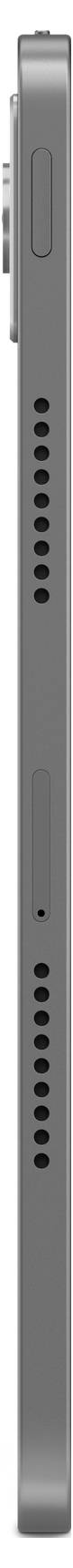 Seitenansicht eines grauen Smartphones mit Schaltern und Lautsprechern auf der linken Seite.