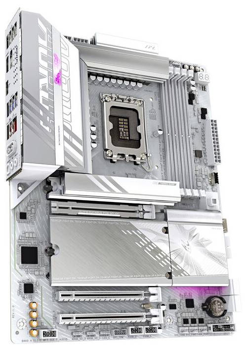 Gigabyte B860A ELITE WF7 ICE LGA1851 MB Mainboard Sockel (PC) Intel® LGA 1851 Formfaktor (Details) ATX