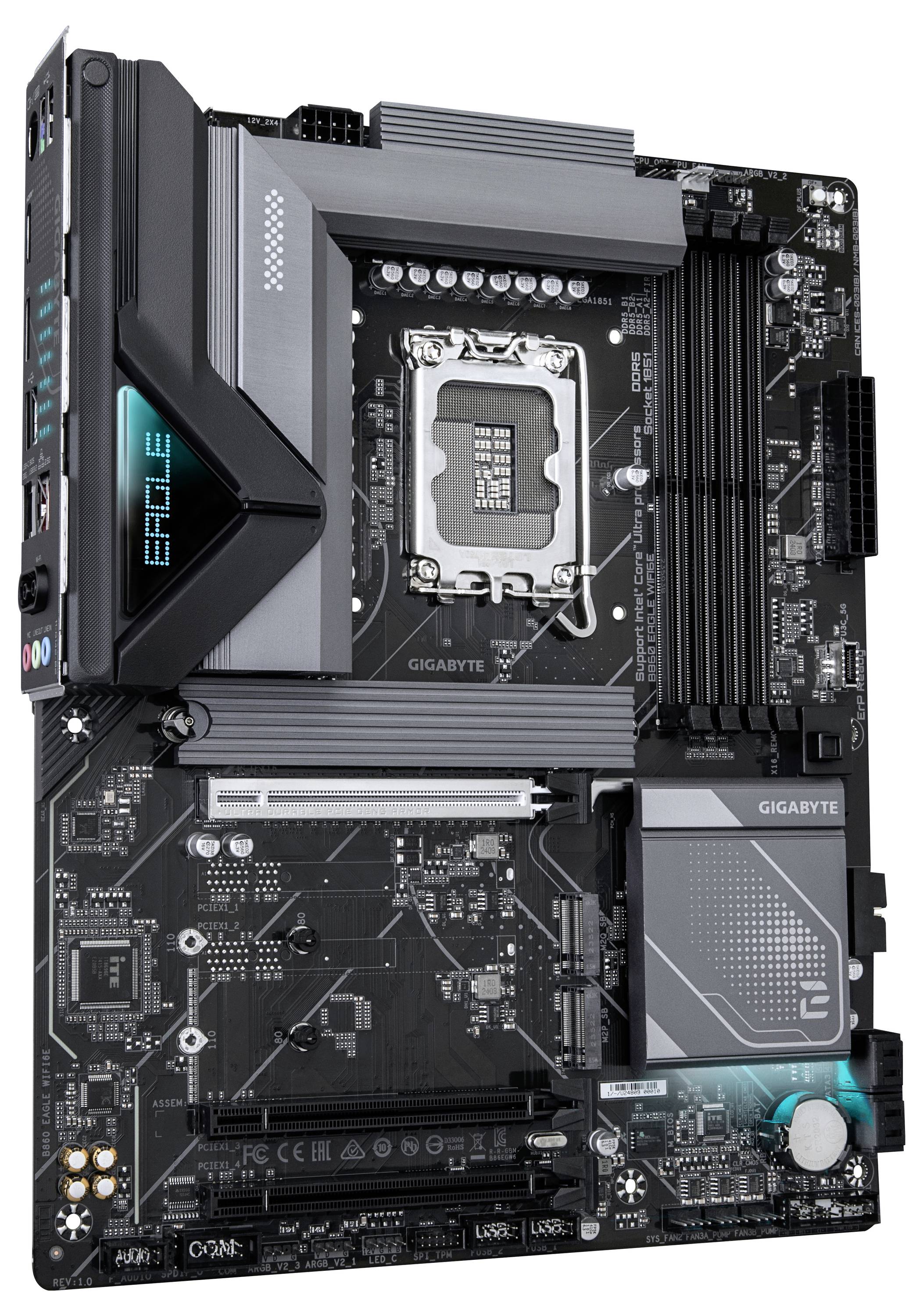 Gigabyte B860 EAGLE WIFI6E LGA1851 MB Mainboard Sockel (PC) Intel® LGA 1851 Formfaktor (Details) ATX
