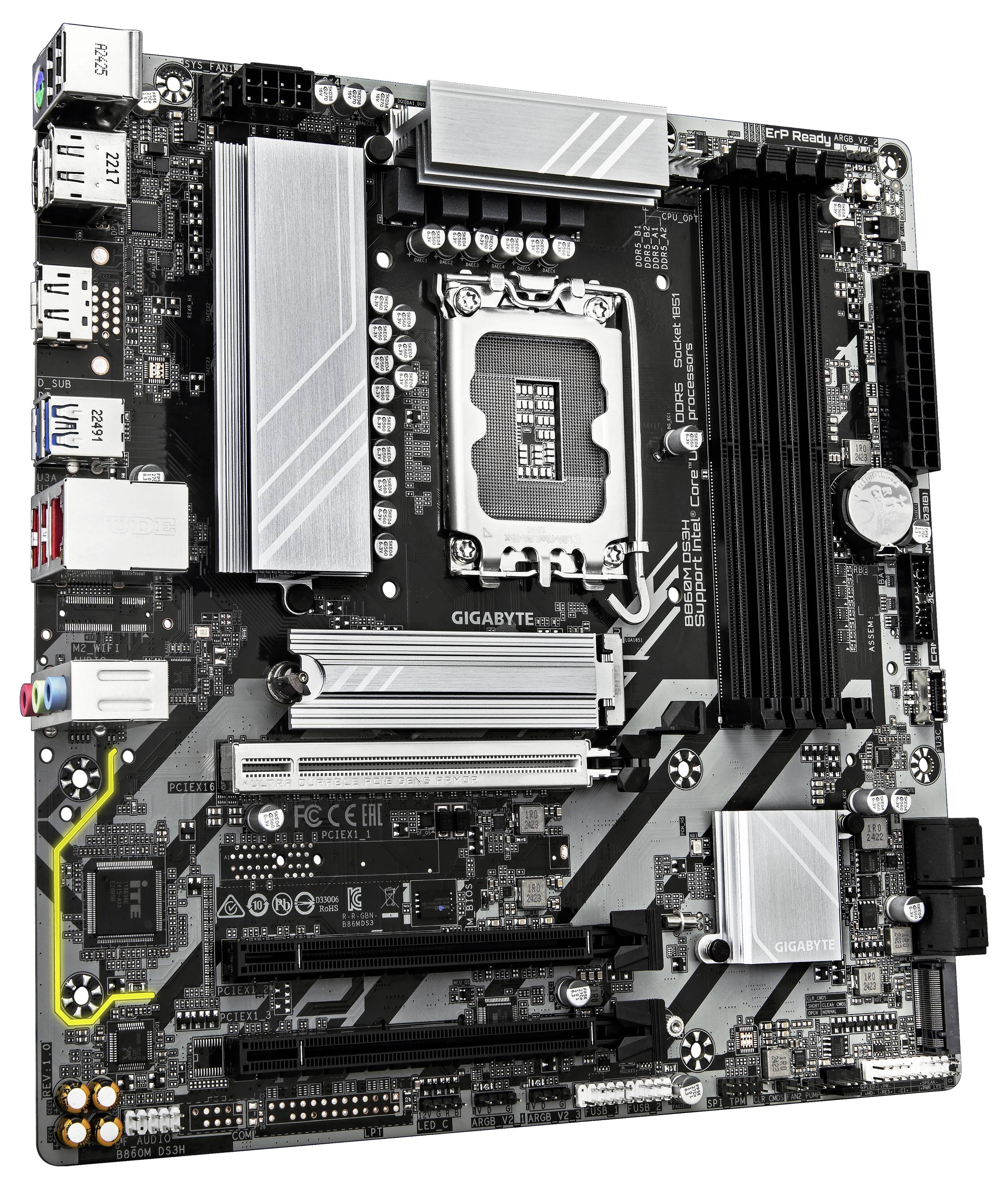 Gigabyte B860M DS3H LGA1851 MB Mainboard Sockel (PC) Intel® LGA 1851