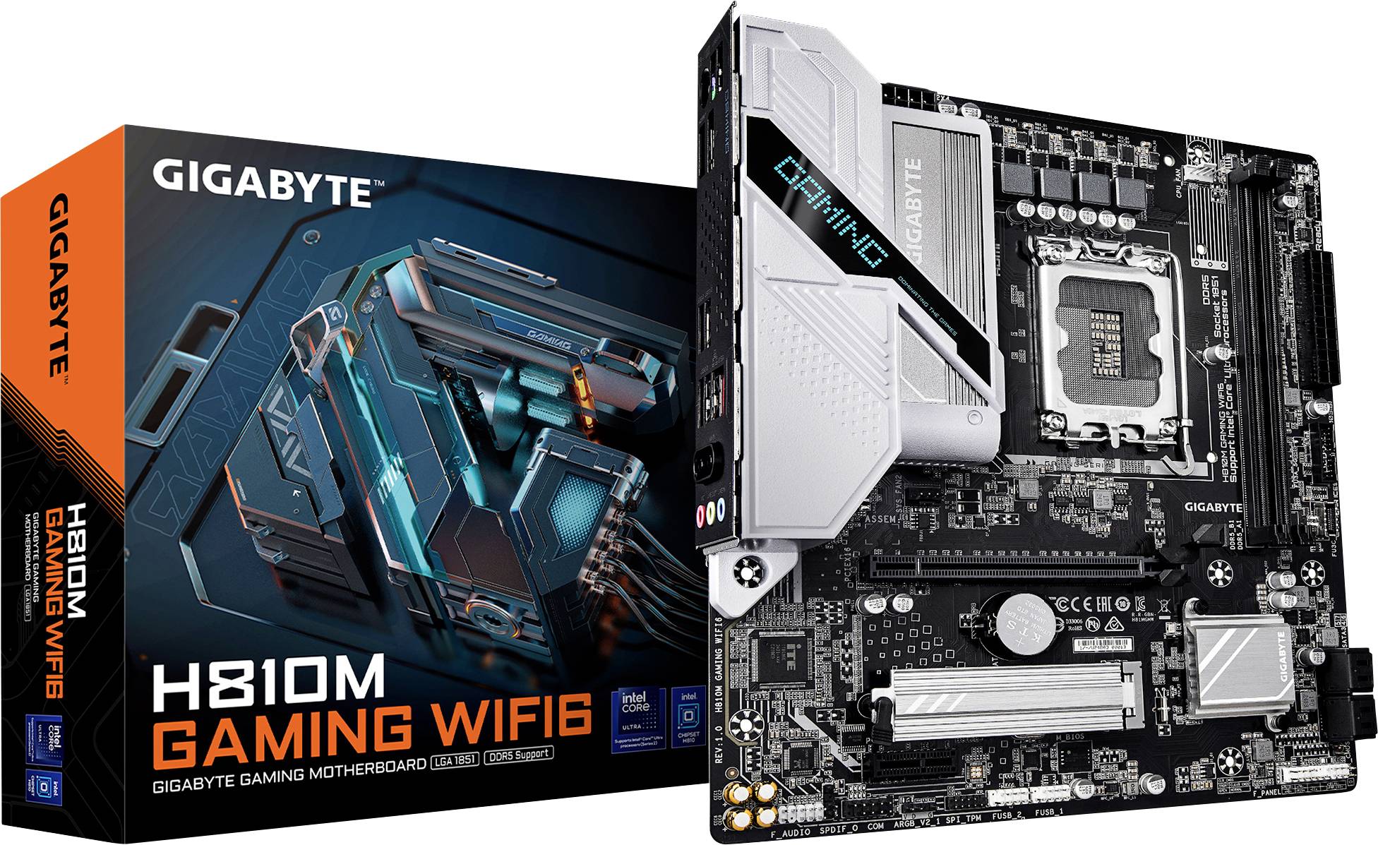 Gigabyte H810M GAMING WIFI6 LGA1851 MB Mainboard Sockel (PC) Intel® LGA 1851