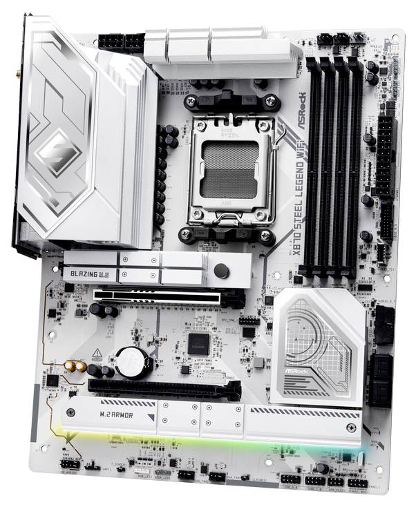 ASRock X870 Steel Legend WiFi Mainboard Sockel (PC) AMD® AM5 Formfaktor (Details) ATX