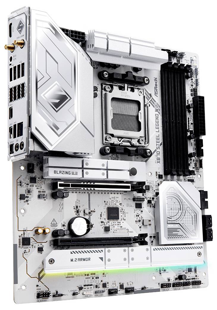 ASRock X870 Steel Legend WiFi Mainboard Sockel (PC) AMD® AM5 Formfaktor (Details) ATX